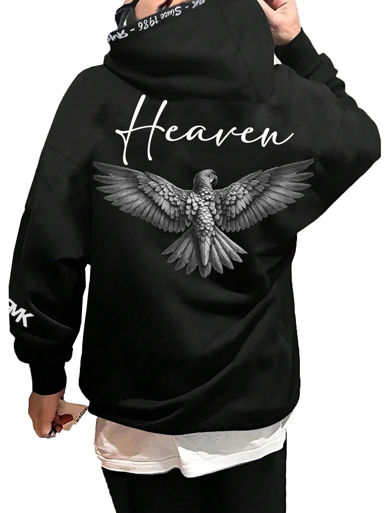 RMK Hoodie Herren Kapuzenpullover Pullover Pulli Langarmshirt Heaven mit Kapuze und 2 Taschen