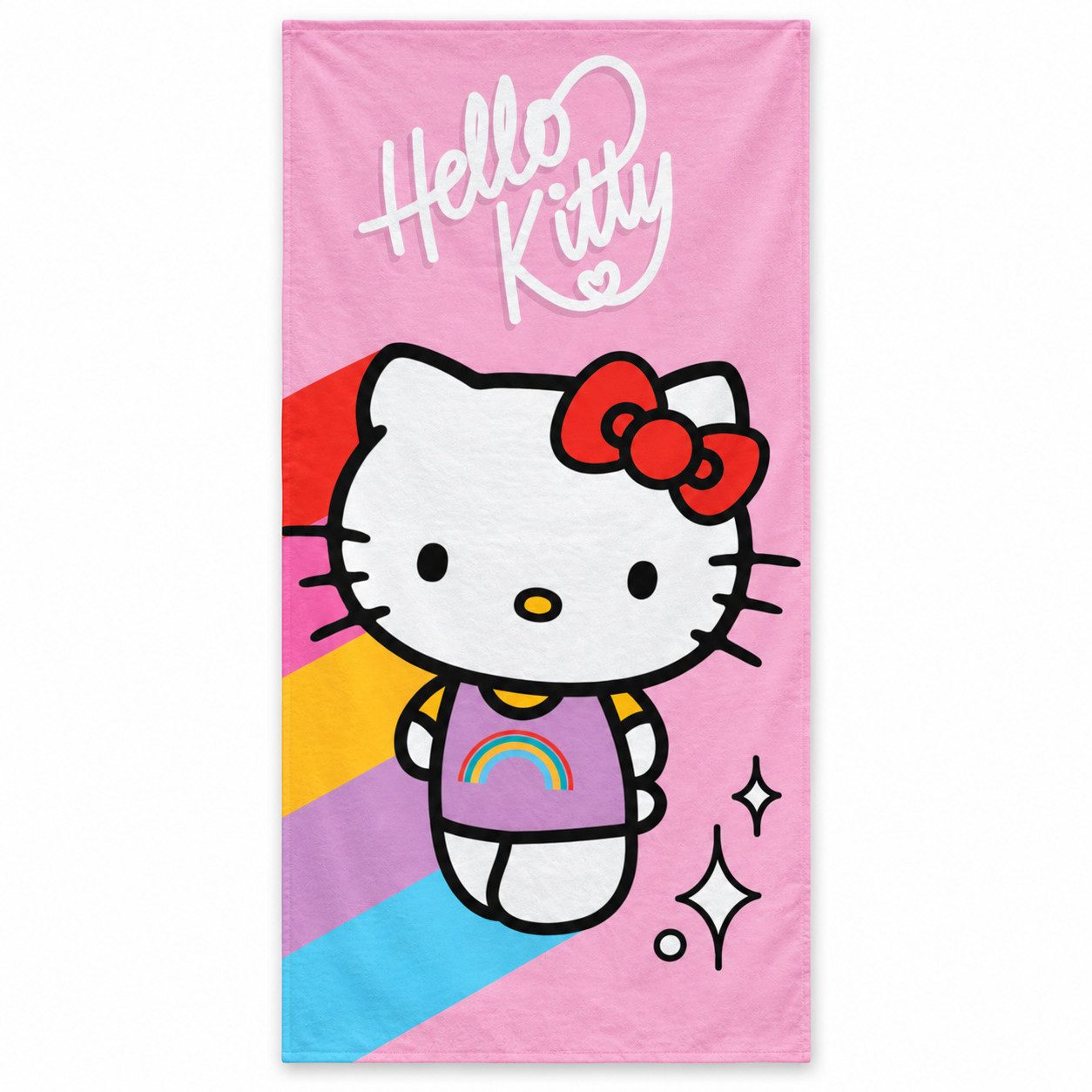 Hello Kitty Strandtuch Hello Kitty Kinder Mikrofaser Strandtuch Handtuch Badetuch 70x140 cm, microfaser