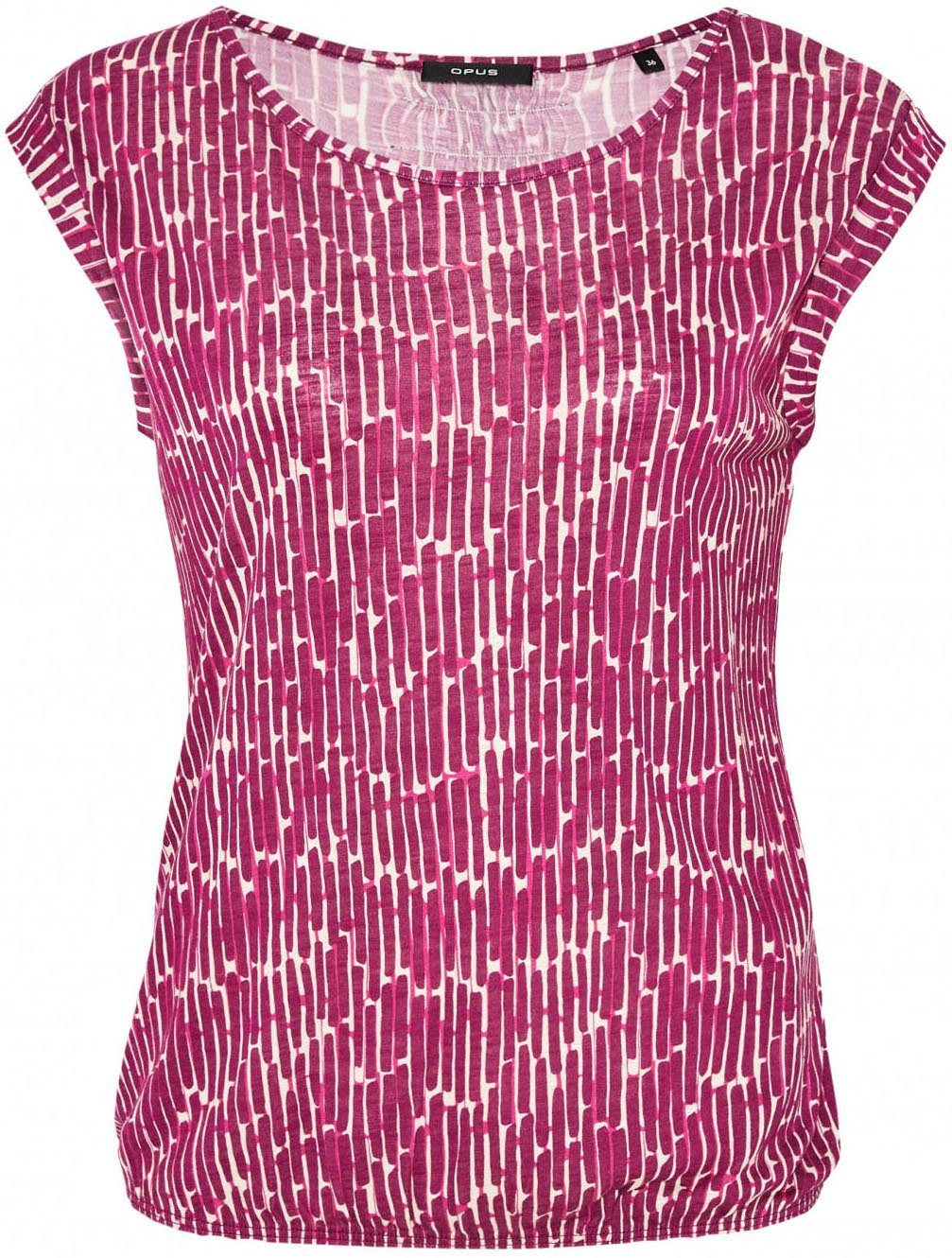 Strolchi T-Shirt grafischem bright mit Muster berry OPUS