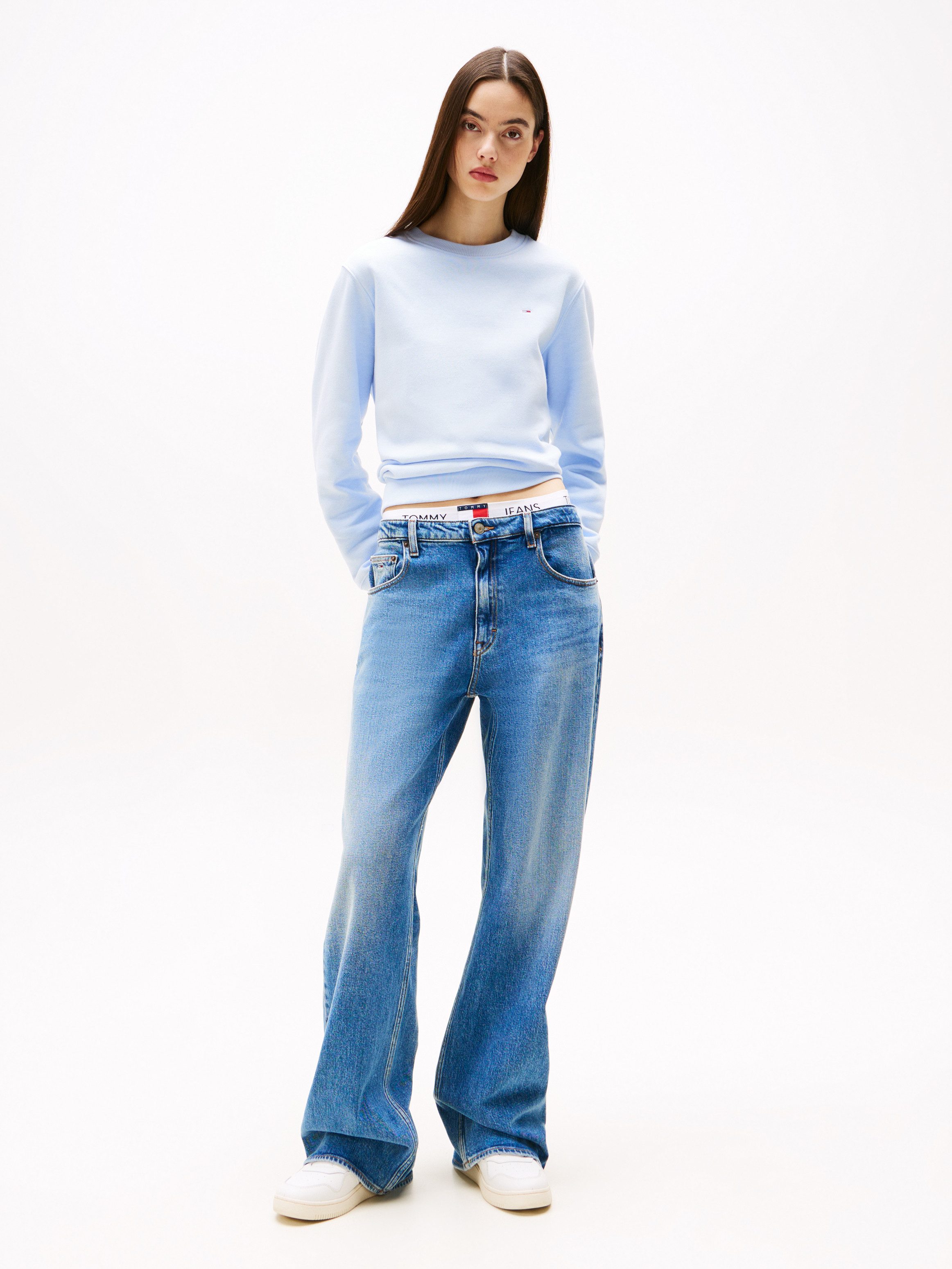 Tommy Jeans Relax-fit-Jeans MIA MR RLXD STR in blauer Waschung, mit Hammerschlaufe, Mid Rise