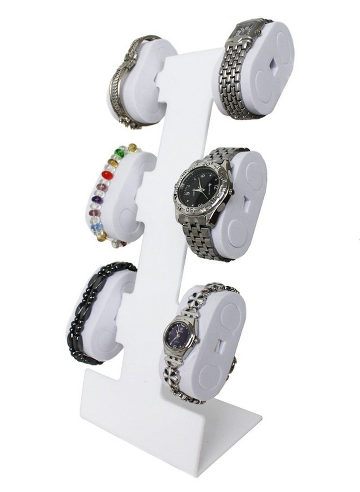 Uhrenetui Acryl Uhrenständer Armbandständer für 6 Uhren Uhrenhalter Uhrendisplay