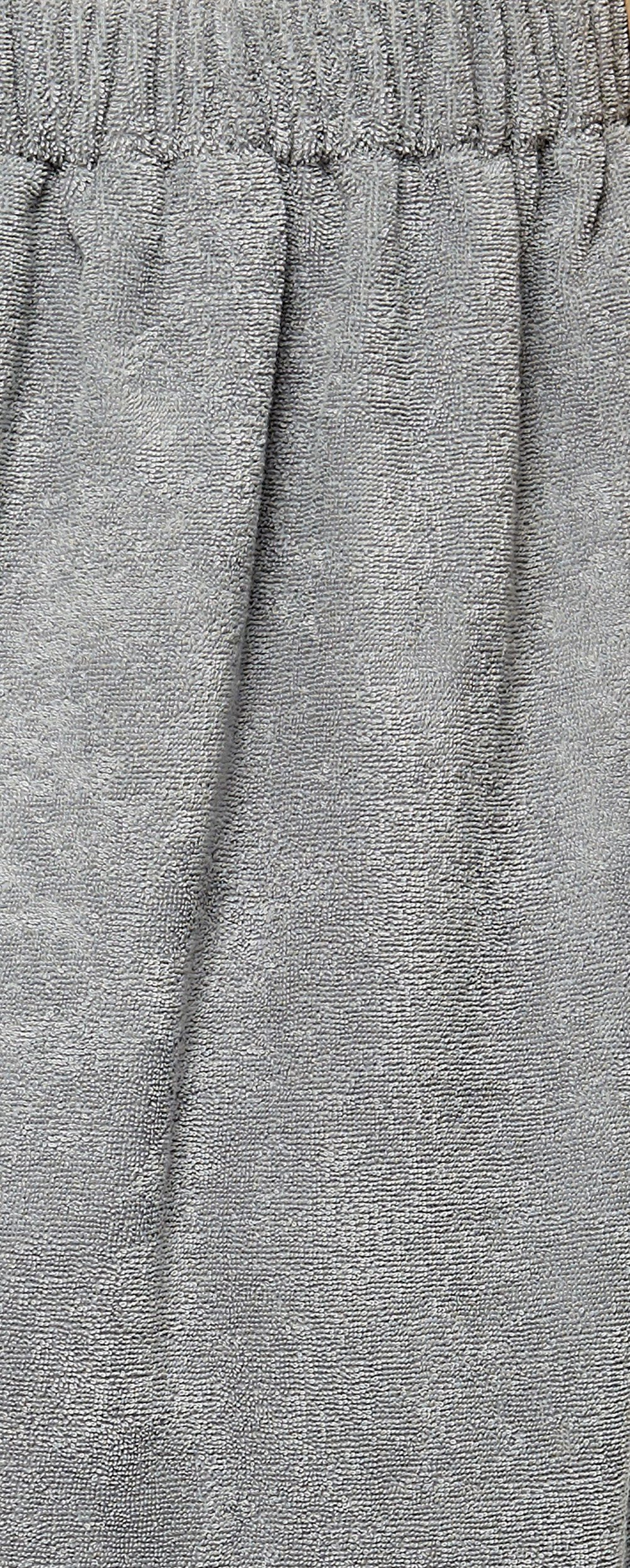 100% Grau Klettverschluss, knielang, 100% und Baumwolle, Saunakilt, BIO-Baumwolle Arus Gummizug mit Kilt