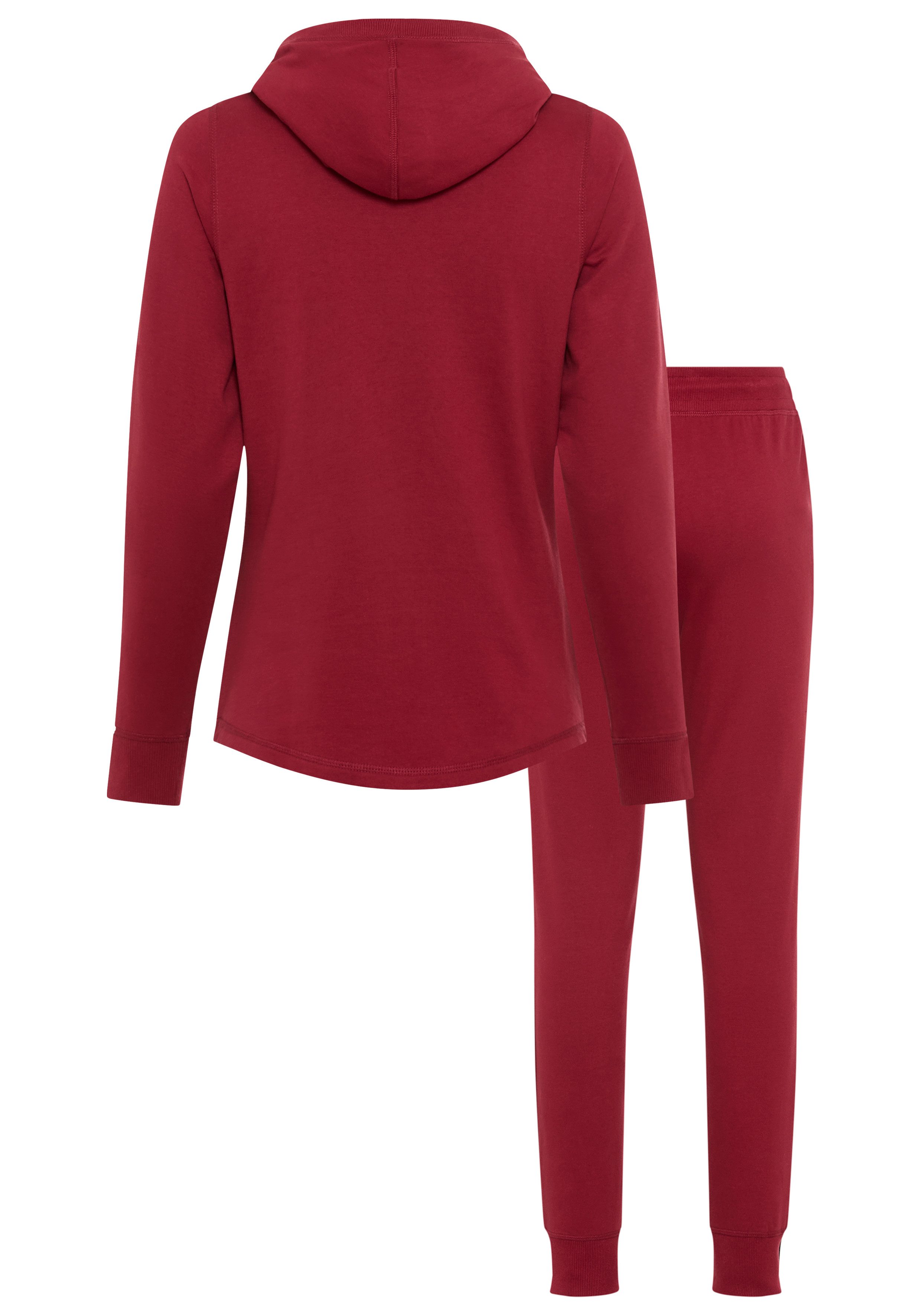 Ocean Sportswear Jogginganzug Essentials Joggingsuit (Set, 2-tlg), mit Lederimitat-Details