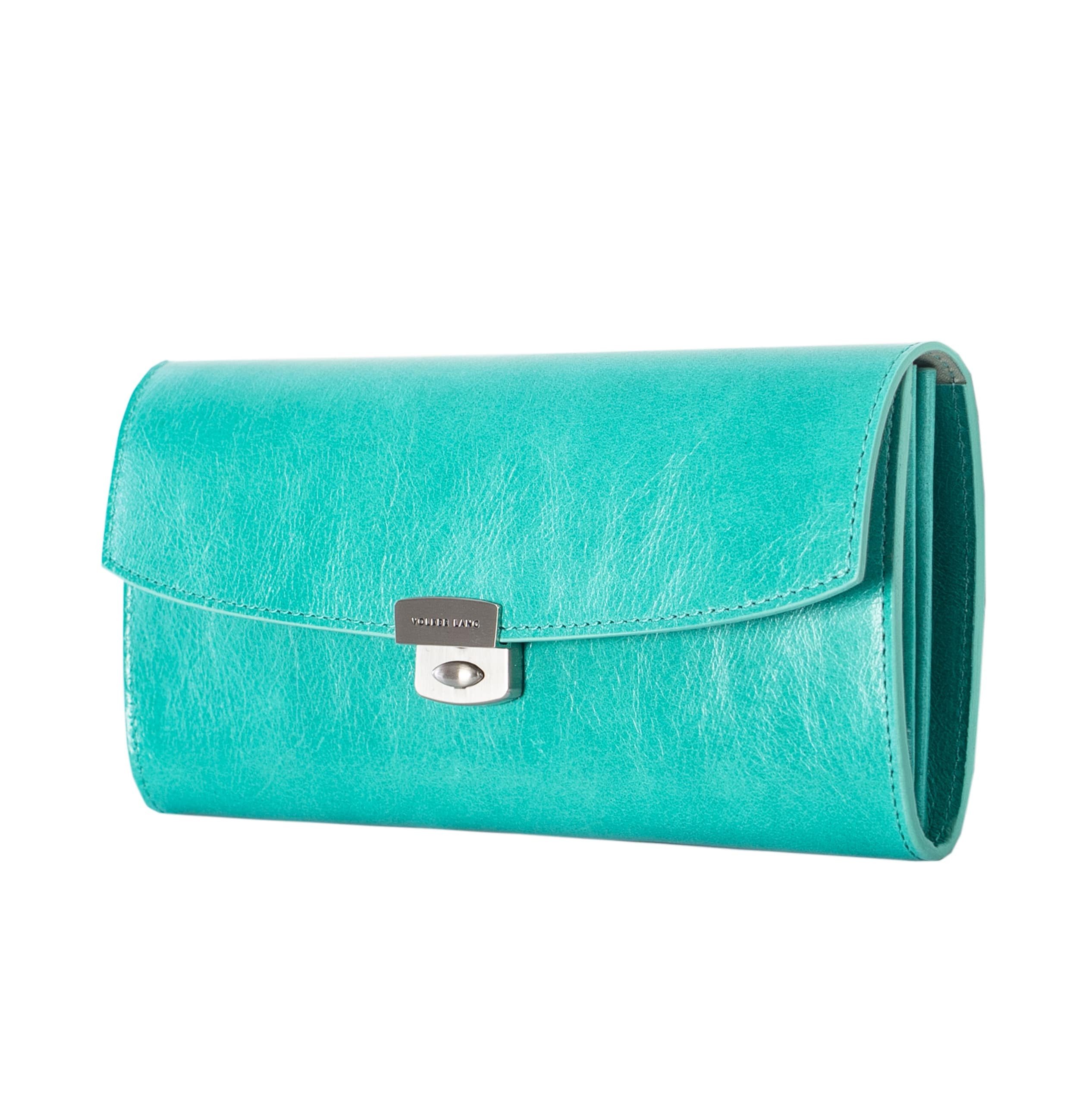 VOLKER LANG Kellnerbörse LIRA - Luxuriöses und geräumiges Damen Portemonnaie mit Schloss