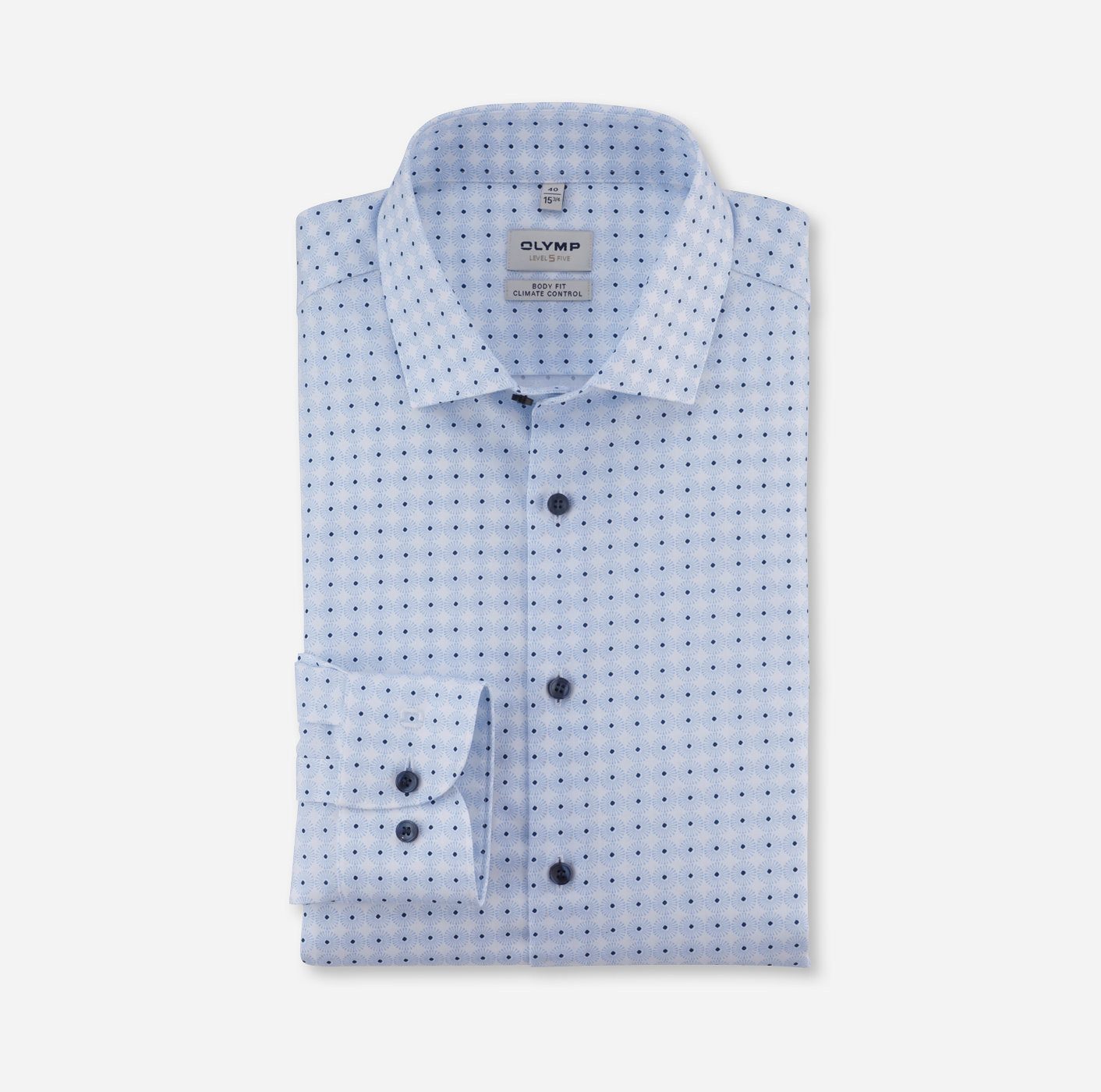 OLYMP Businesshemd 24/7 - Level 5 - Climate Control modisch gemustert günstig online kaufen