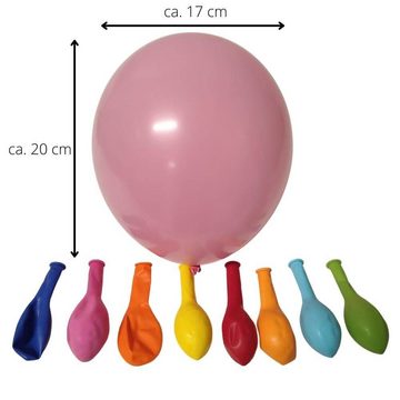 BEMIRO Luftballon 3000 Stück BallonSpickerballons bunt gemischt