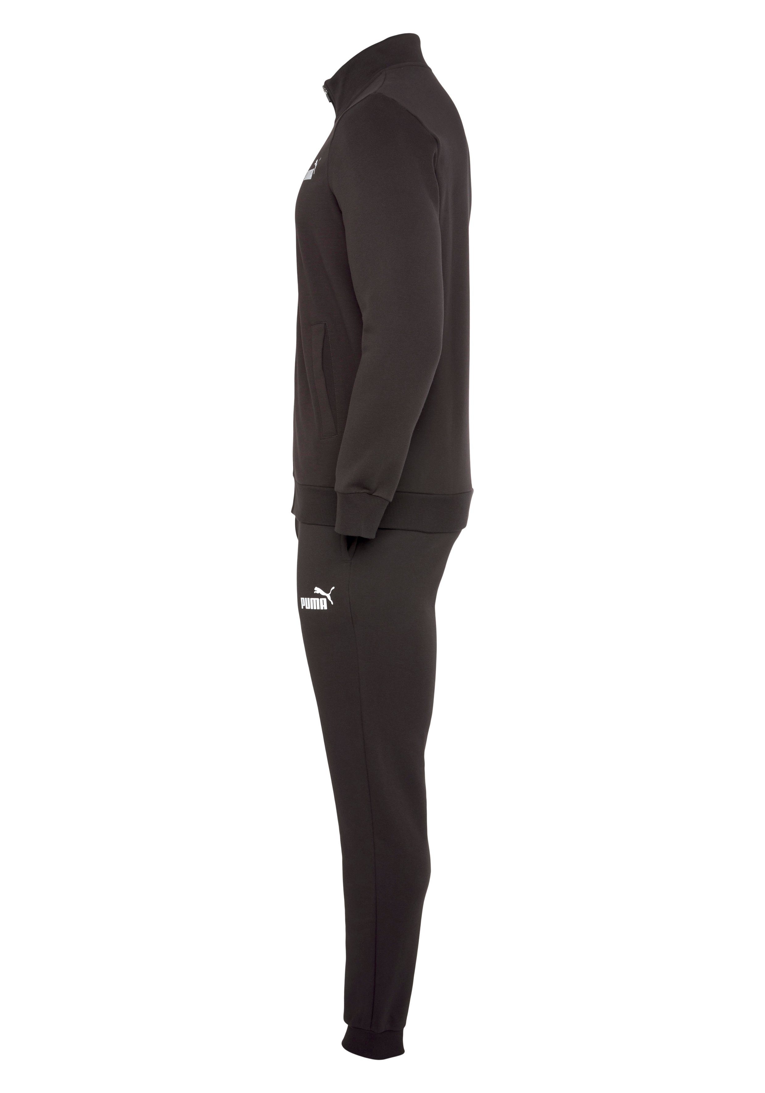 PUMA Jogginganzug (2-tlg) ESS SUIT Black PUMA ELEVATED SWEAT