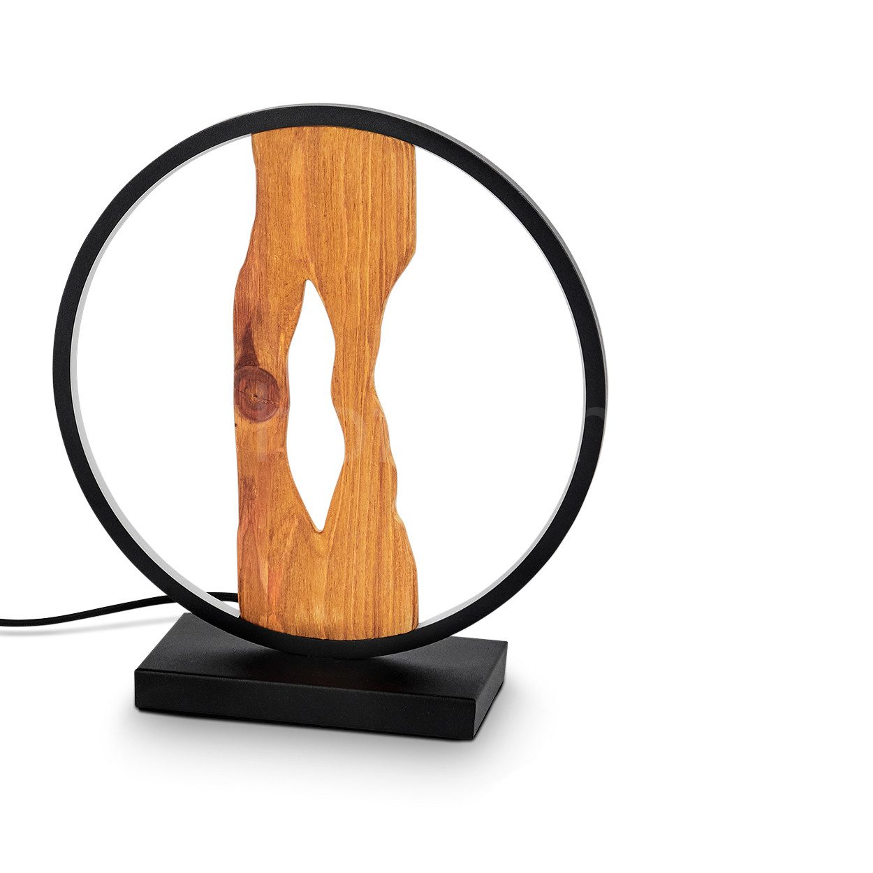 hofstein Tischleuchte »Azeglio« Retro/Vintage Tischlampe aus Metall/Holz in günstig online kaufen