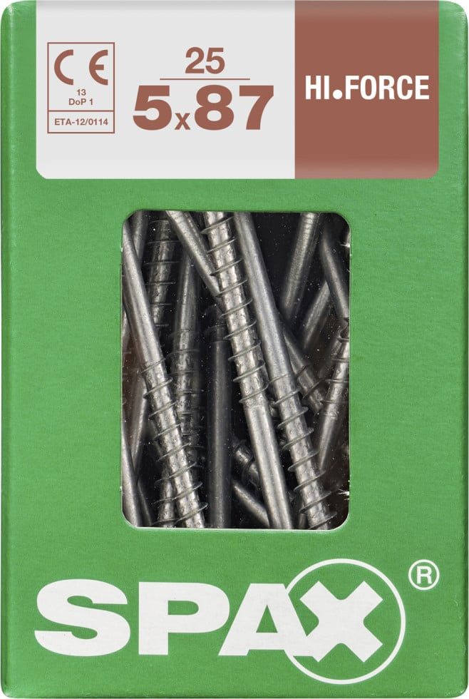 SPAX Holzbauschraube Spax Universalschrauben 5.0 x 87 mm TX 20 - 25