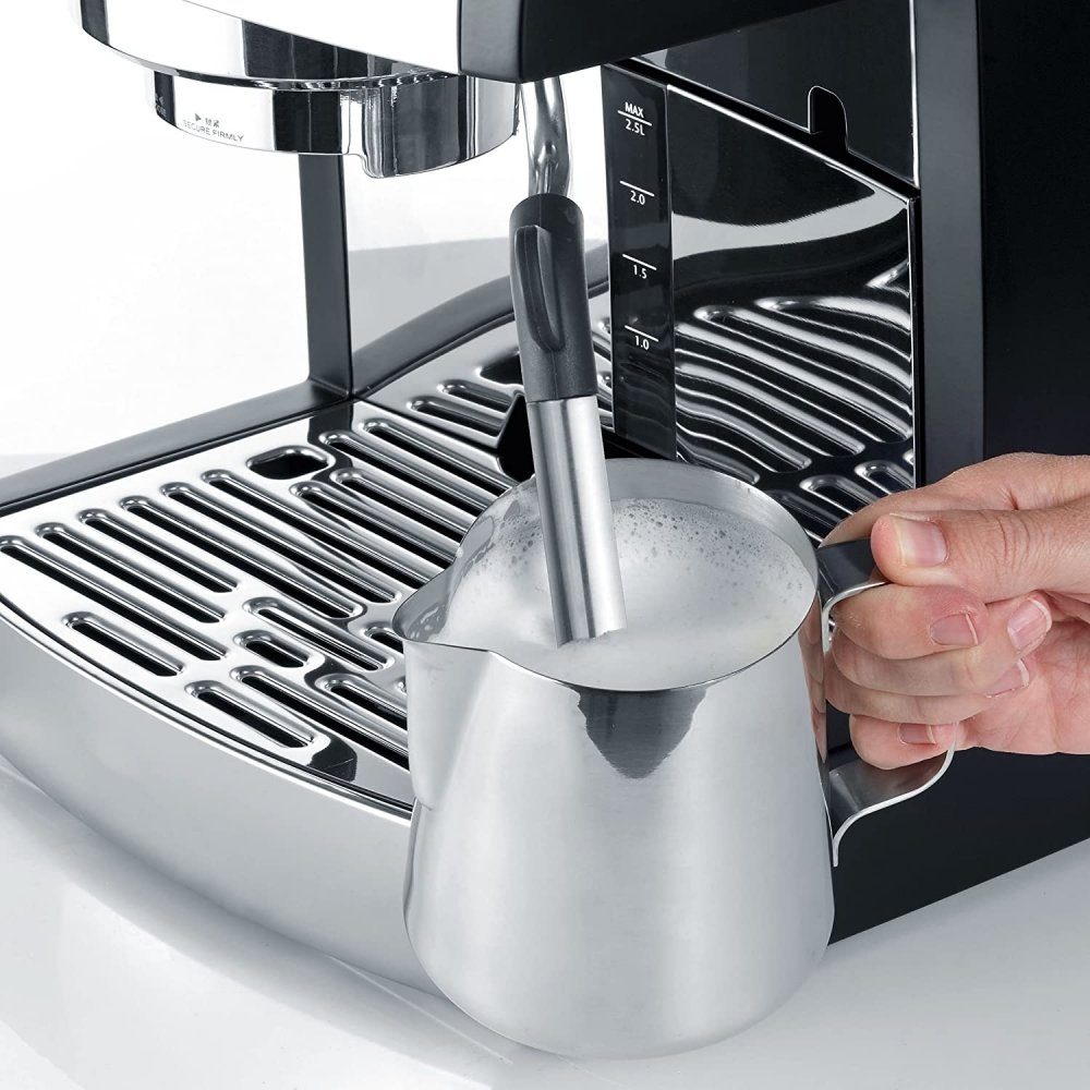 Graef Siebträgermaschine Espressomaschine - 702 edelstahl/schwarz Pivalla ES 