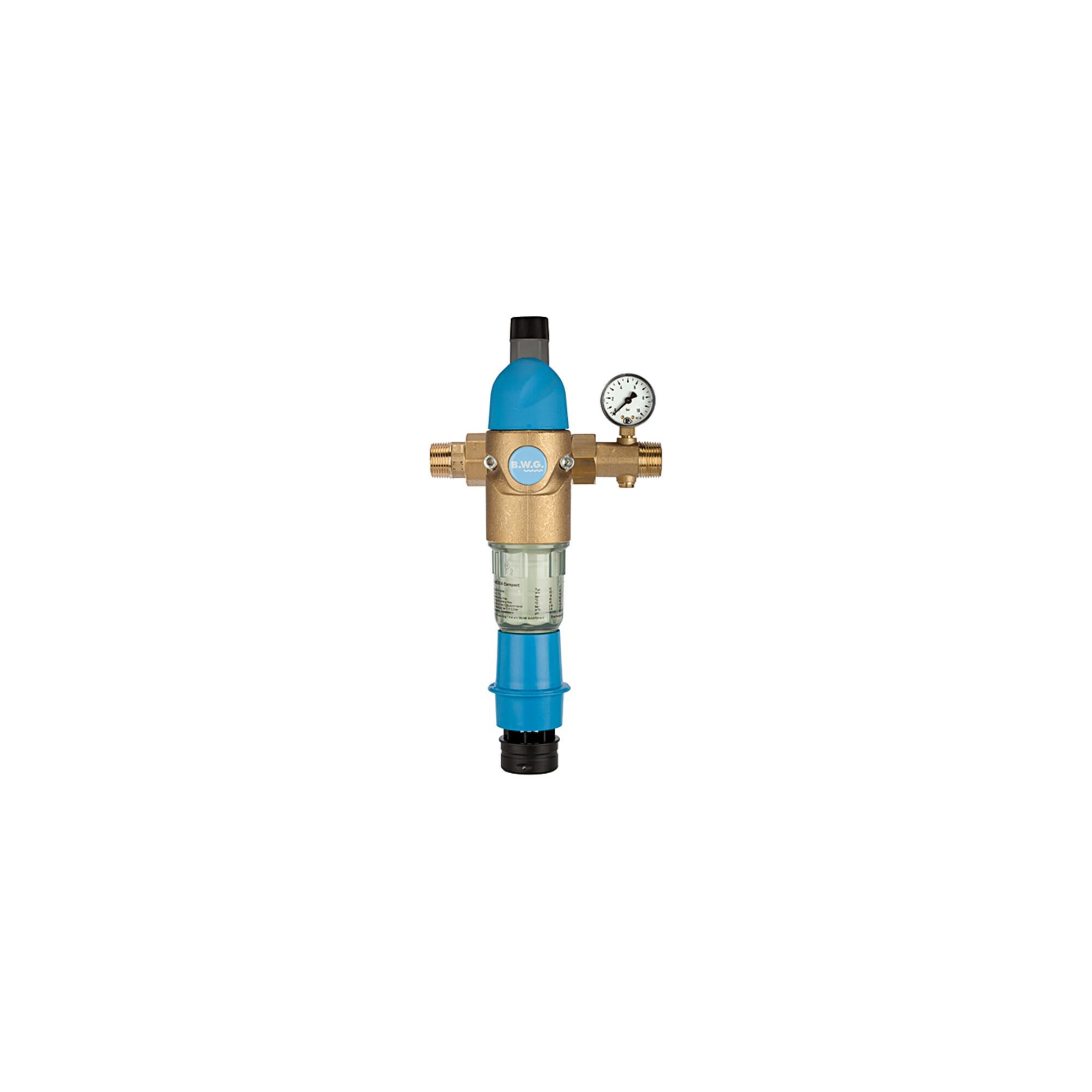 RIEGLER Heizgerät Riegler Rückspülfilter mit Druckregler, DVGW-geprüft, R 3/4