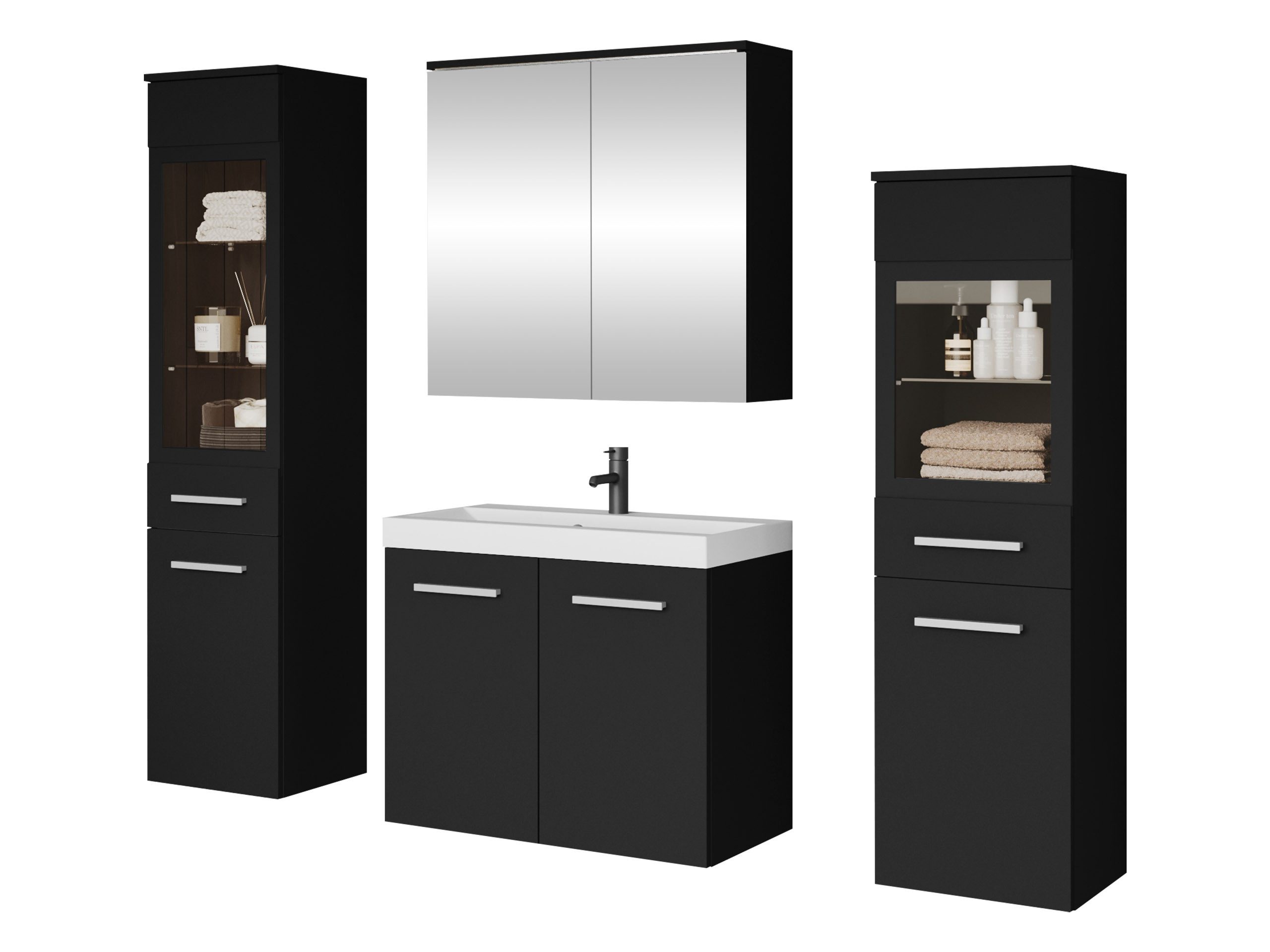 MIRJAN24 Badmöbel-Set Madrit II, (5er-Set, Waschbeckenschrank, günstig online kaufen