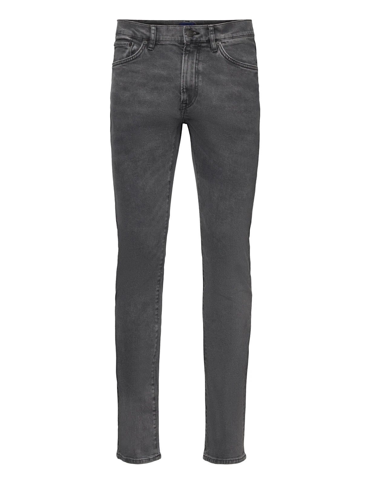 Gant 5-Pocket-Jeans Gant Herren Jean Hose, Gant Hayes Slim Fit Jeans Herren, Shcwarz/Grau 5-Pocket Style, Slim