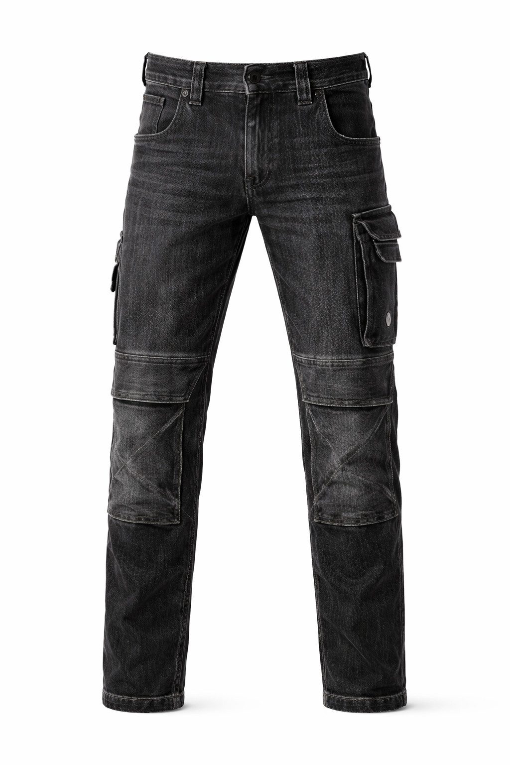 Engelbert Strauss Workerjeans e.s. Cargo Jeans – robuste Arbeitsjeans mit Flexbund, Knieverstärkung