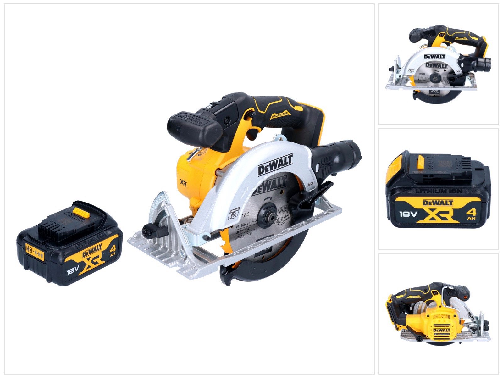 DeWalt Kompakt-Handkreissäge DeWalt DCS 565 N Akku Handkreissäge 18 V 165 mm Brushless + 1x Akku 4