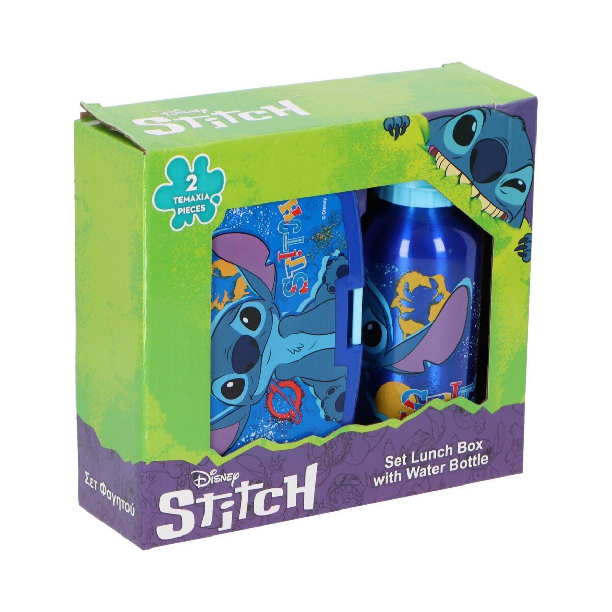 Lilo & Stitch Lunchbox Lilo & Stitch Lunchbox & Flasche – Metall-Set für Kinder, Kunststoff, (1-tlg)