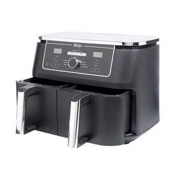 NINJA Heißluftfritteuse Foodi MAX DualZone Heißluftfritteuse Fritteuse Airfryer 9,5 L Fassung, 2470,00 W, Fritteuse Heissluft, Fritteuse ohne Öl, Ninja, Heissluftfritteuse XXL