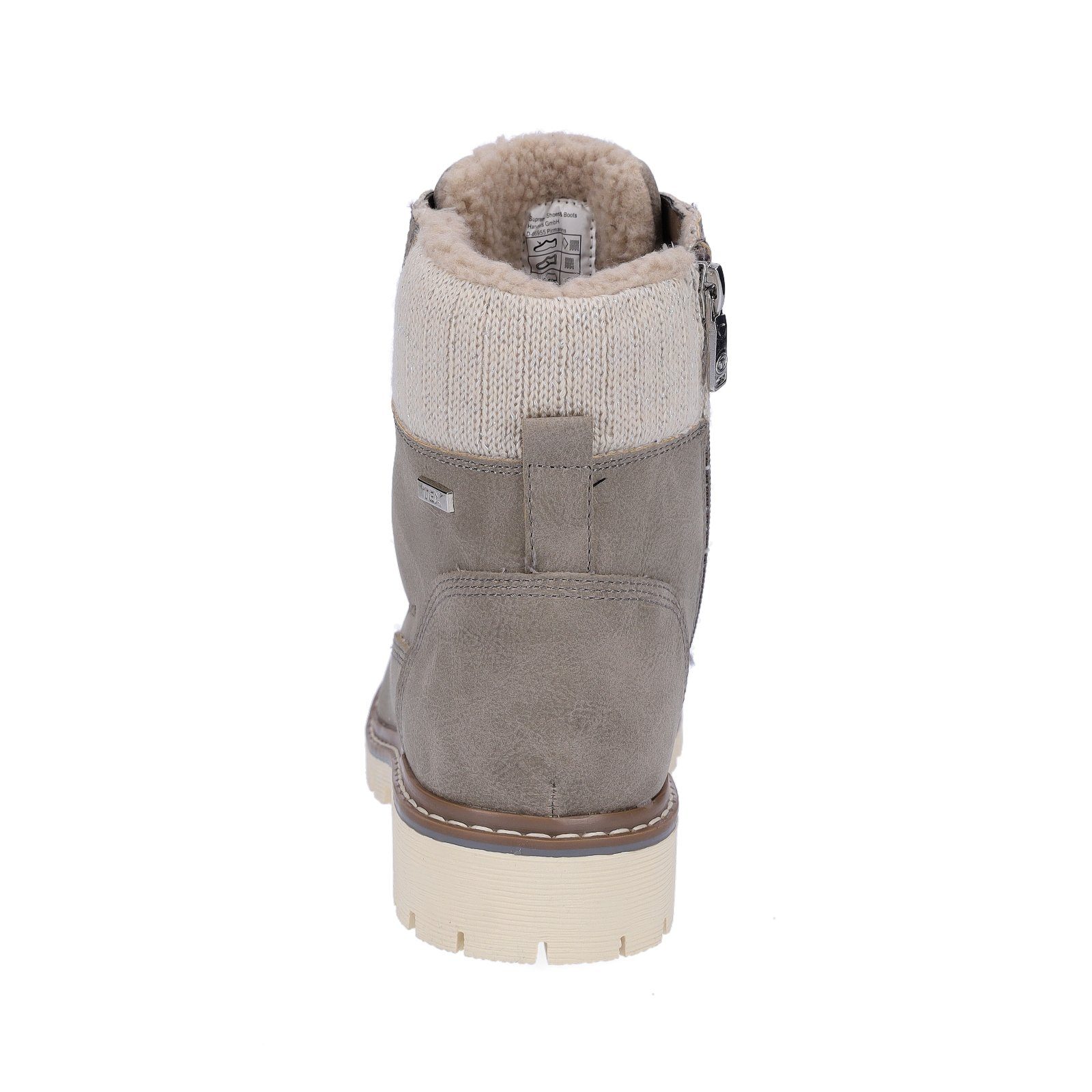 TOM TAILOR Schnürboots Damen Schnürboot taupe Tom grey Tailor