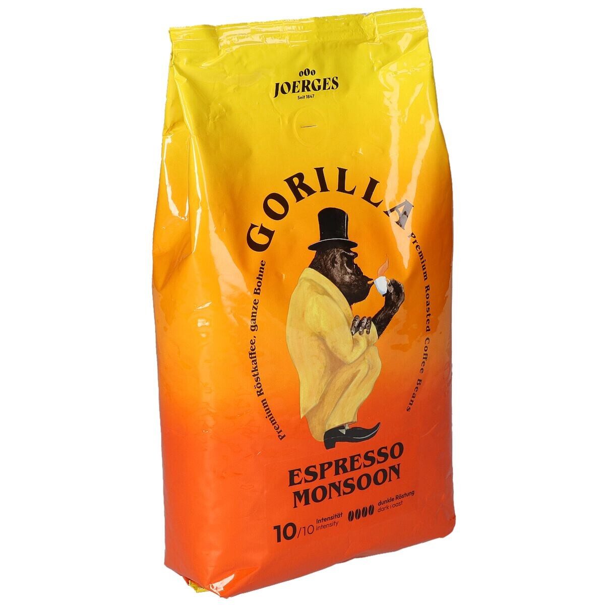 Gorilla Kaffee Monsoon, Espresso 1 kg, ganze Bohnen