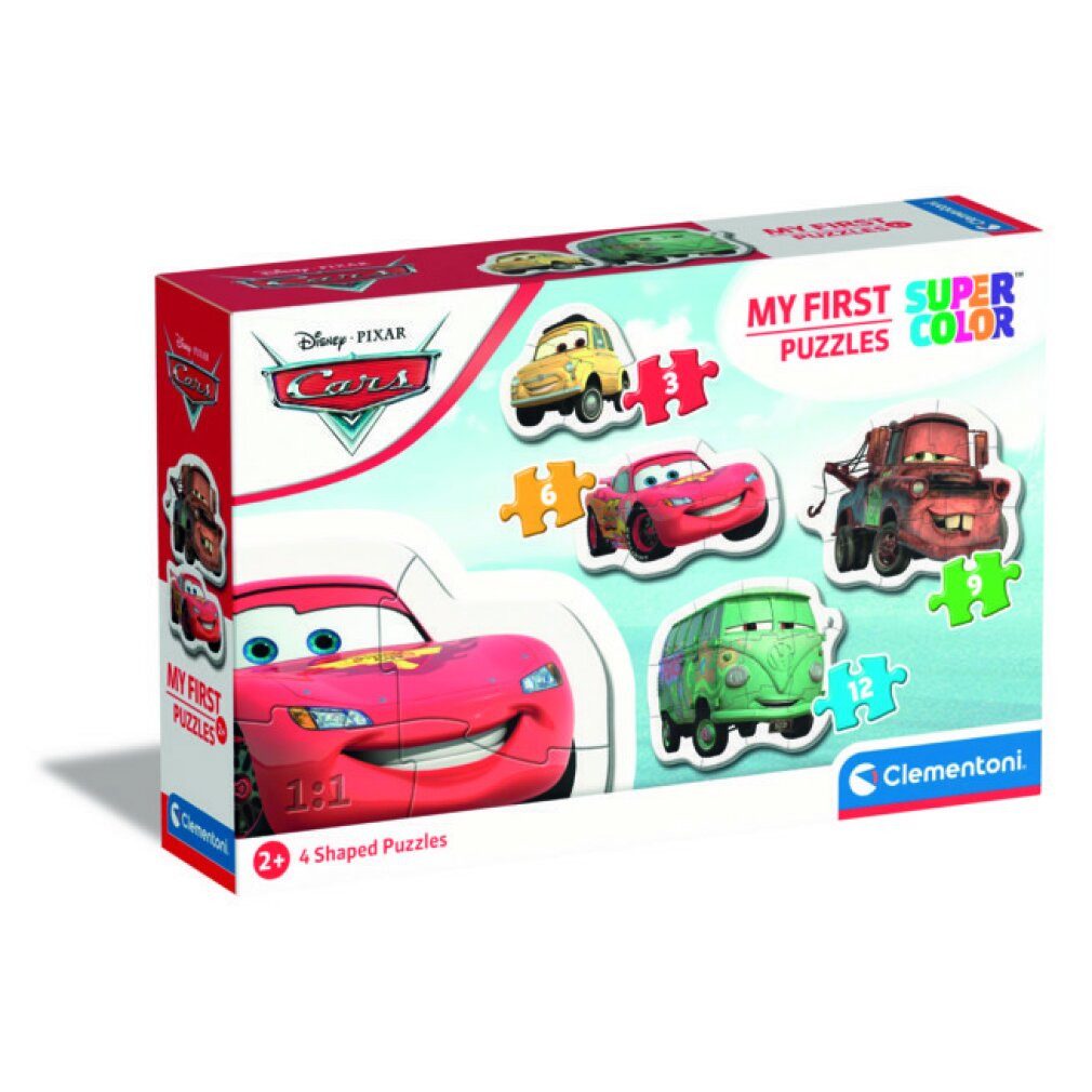 Clementoni® Puzzle CLEMENTONI Mein erstes Puzzle Autos 4in1 (3,6,9,12 Teile günstig online kaufen