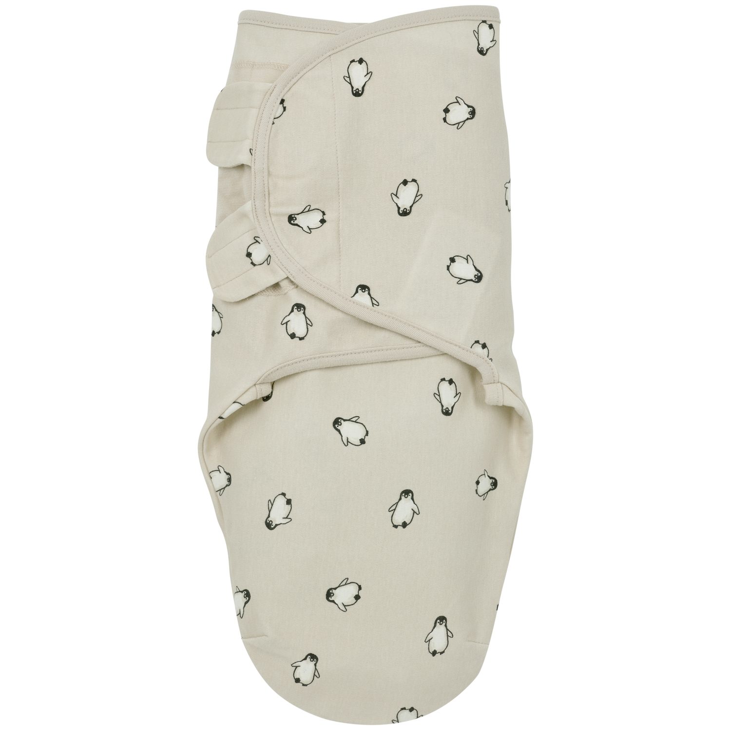 Meyco Baby Pucksack Penguin Soft sand (100% Baumwolle, 1 tlg), 0-3 maanden - 1-pack