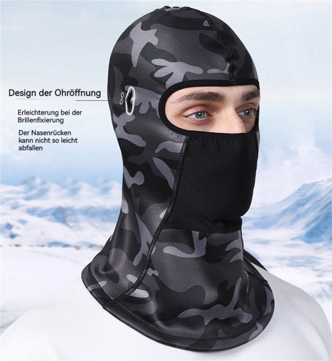 Ski Rapha DÖRÖY Hut,Winter Reiten Warm Maske,Barack Kopfbedeckungen Outdoor Grau Sturmhaube
