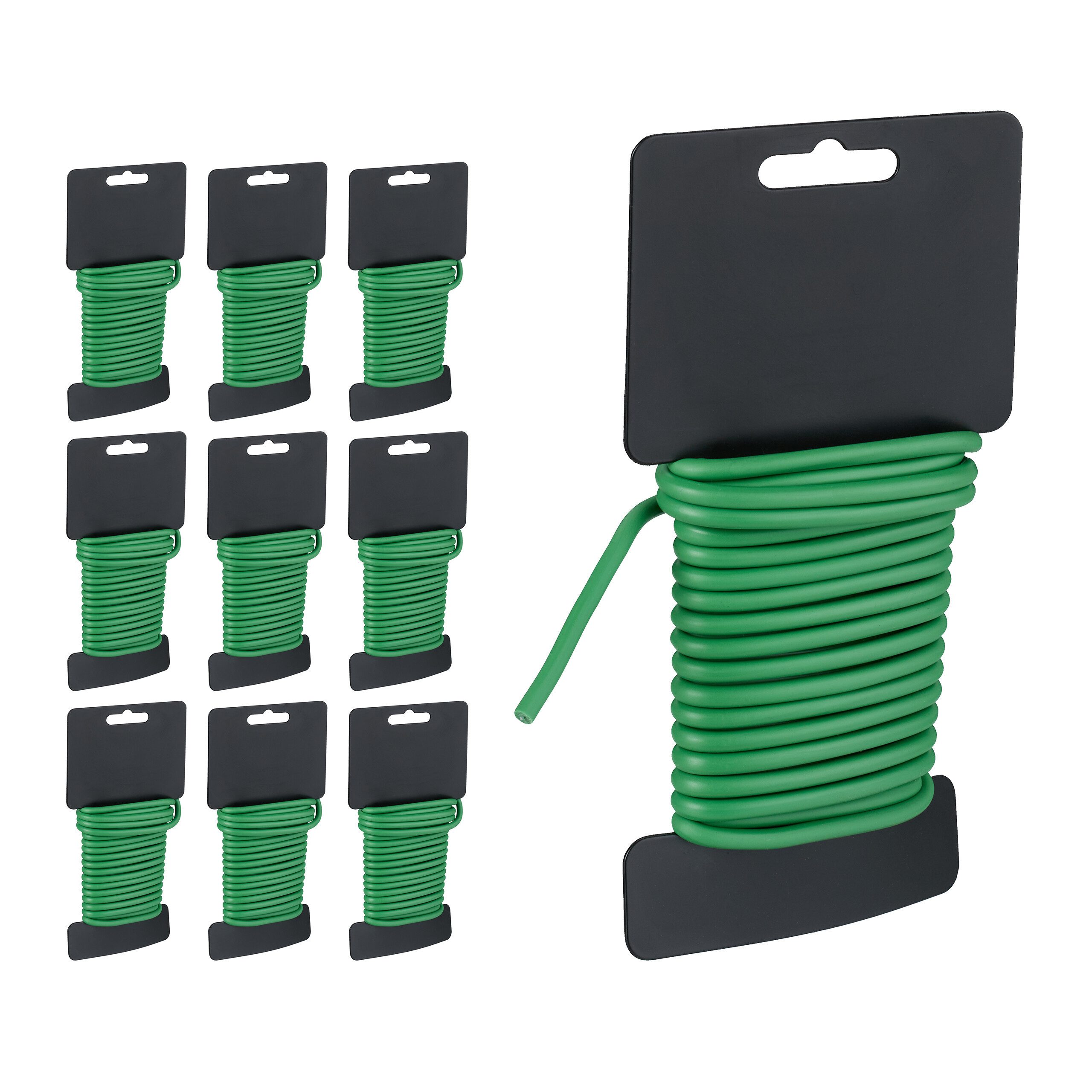 Bindedraht 10er Set Gartendraht 5 mm x 5 m