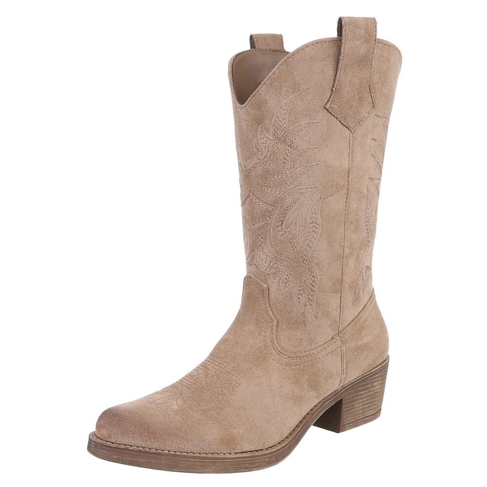 Ital-Design Elegante Cowboystiefel mit Stickerei für günstig online kaufen