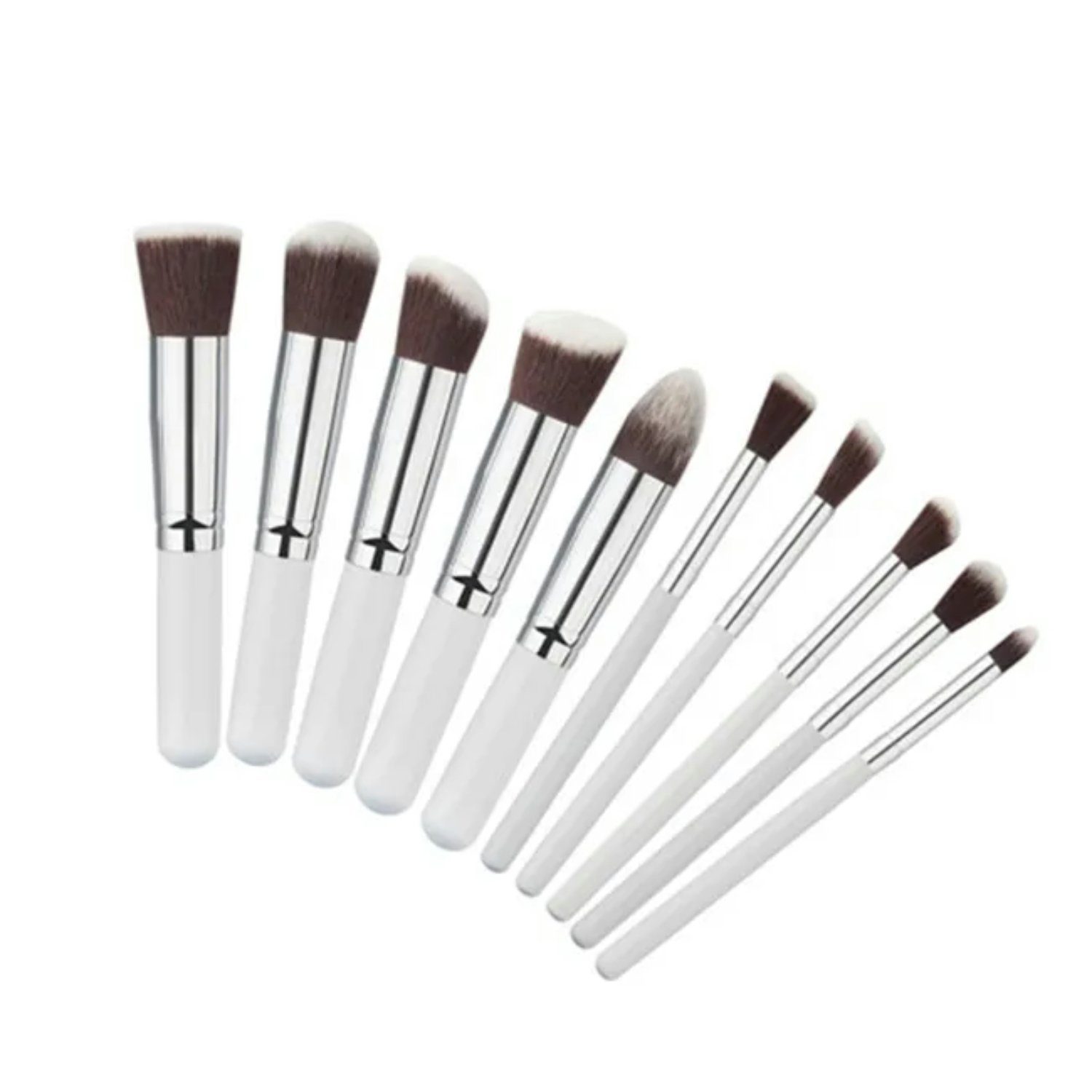 WS-Trend Kosmetikpinsel-Set Exquisites 10-teiliges Make-up Pinselset, 10 tlg., für ein makelloses Finish | Make-Up-Pinsel