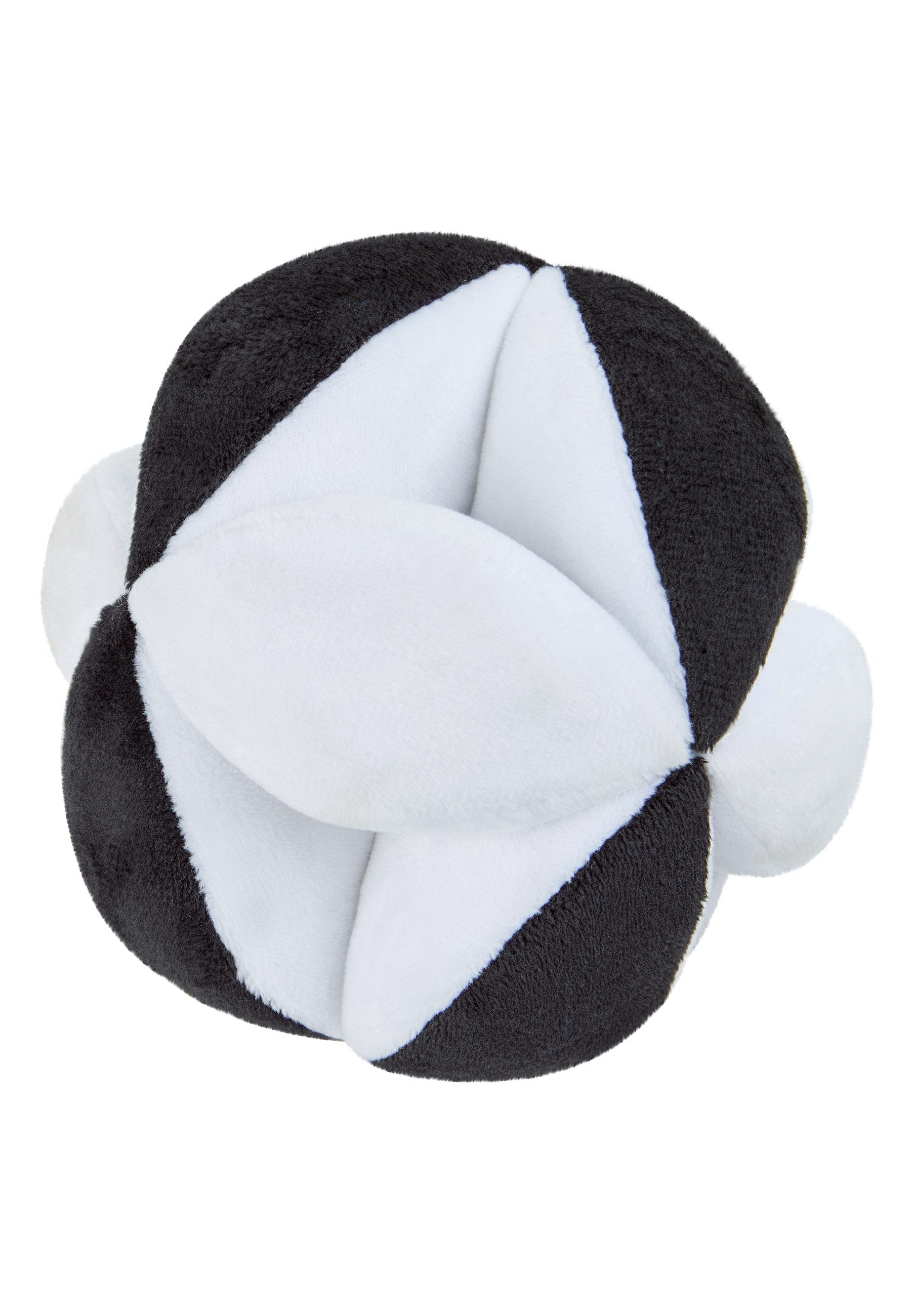 Sterntaler® Spielball Stoffball (1-St), weich, wattiert, Knisterpapier, Quietsche, Rassel, griffiges Design