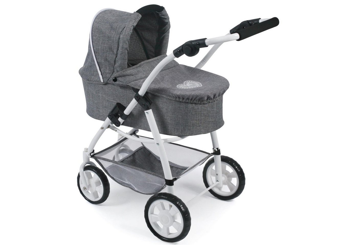 CHIC2000 Puppenwagen 637-76 3 in 1 Kombi EMOTION ALL IN, Jeans Grey