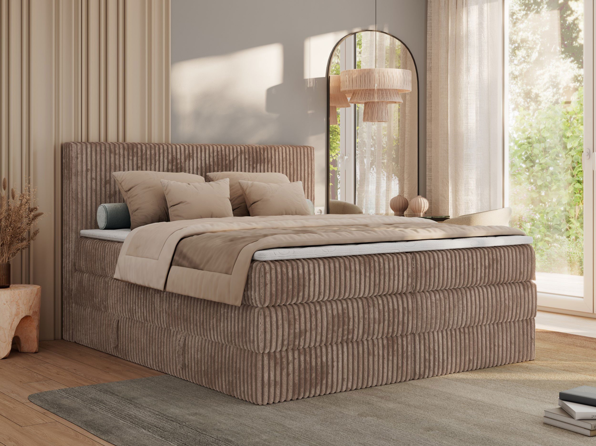 MKS MÖBEL Boxspringbett TILIANO KING (Packung, günstig online kaufen