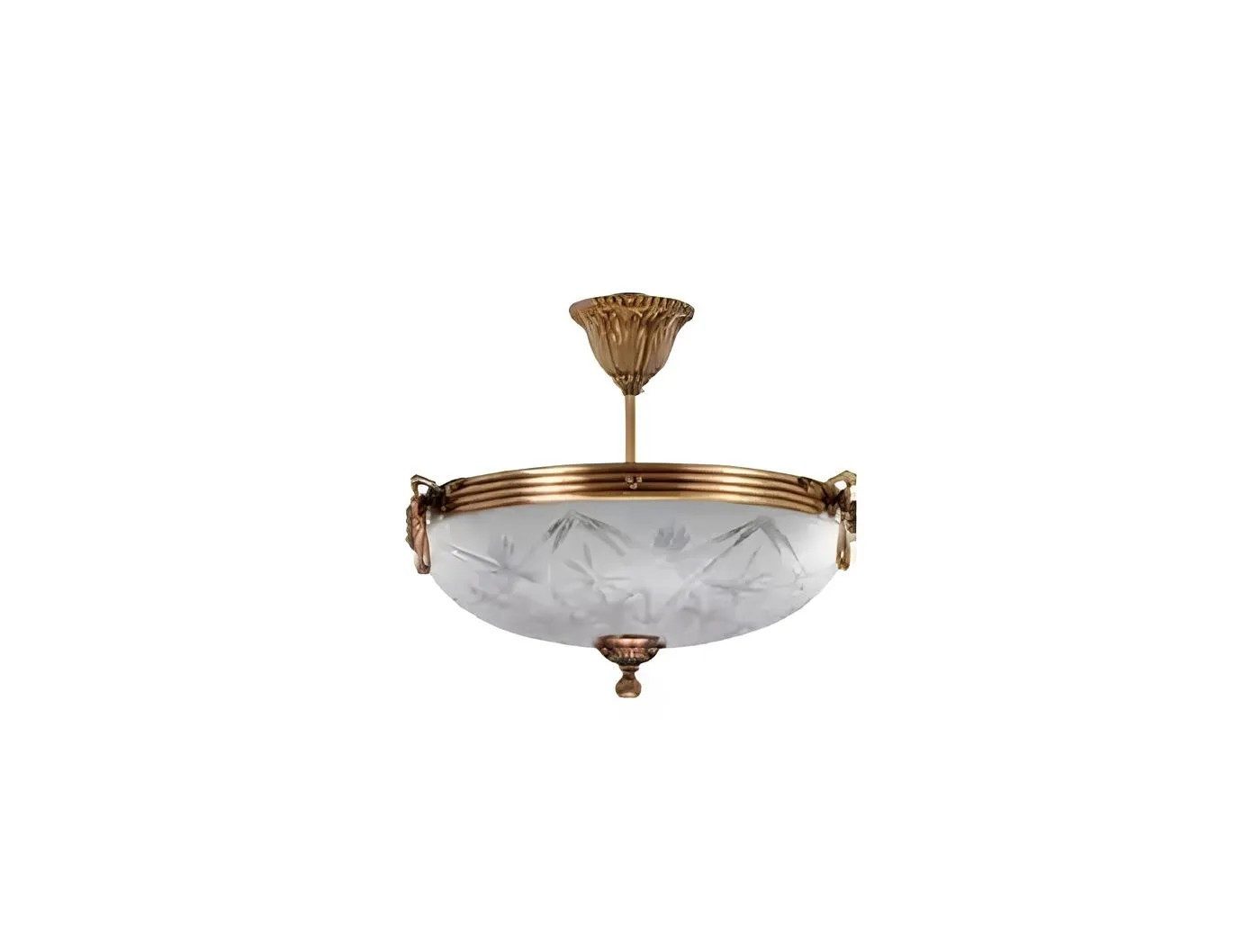 JVmoebel Deckenleuchte Glas Deckenlampe in Gold und Grau mit eleganten Akzenten, Leuchtmittel wechselbar, Made in Europa