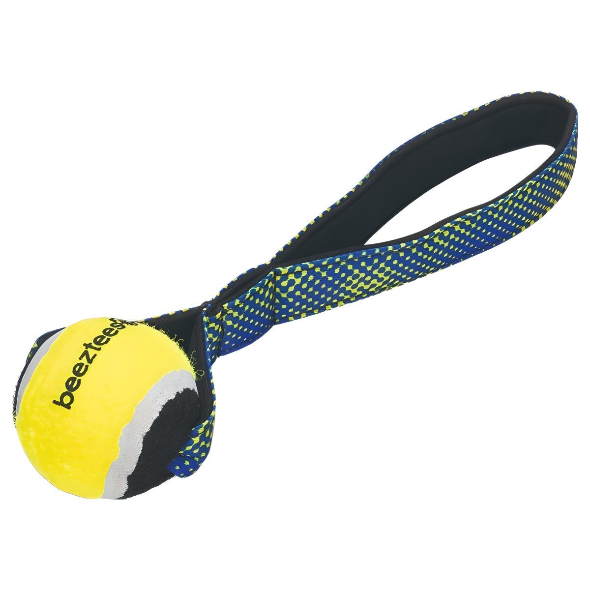 Outdoor-Spielzeug Hundespielzeug Fetch Tennisball mit Schlaufe Otis blau/gelb