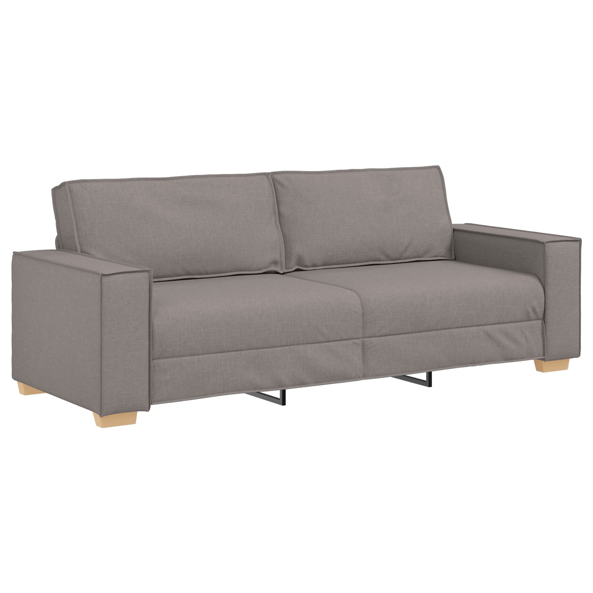 vidaXL Sofa 3-Sitzer-Sofa Taupe 180 cm günstig online kaufen