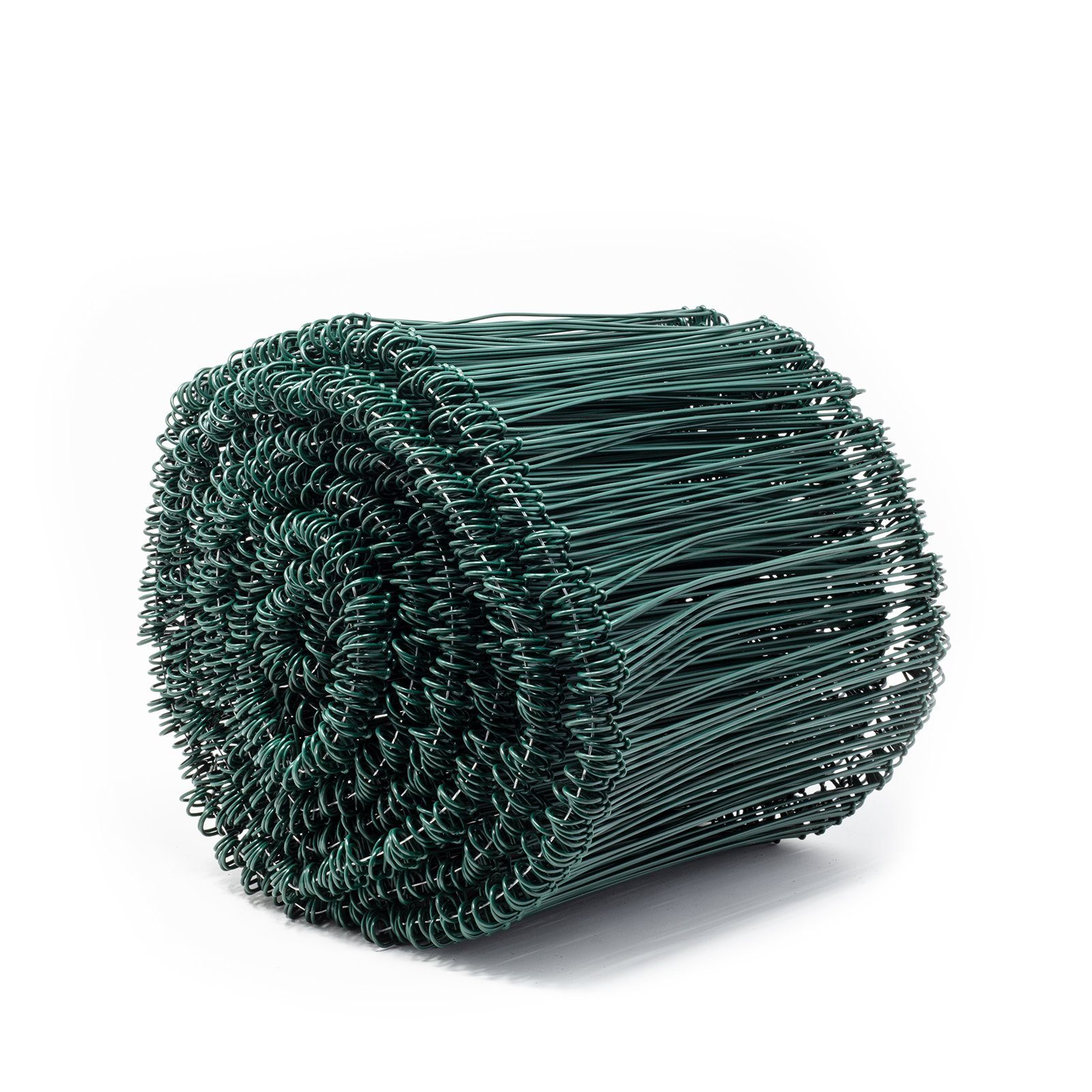 H & R GmbH Draht Ösenbindedraht kunststoffummantelt grün - 1,0/1,4 x 200 mm Bunde von 1000 Stück | Drähte