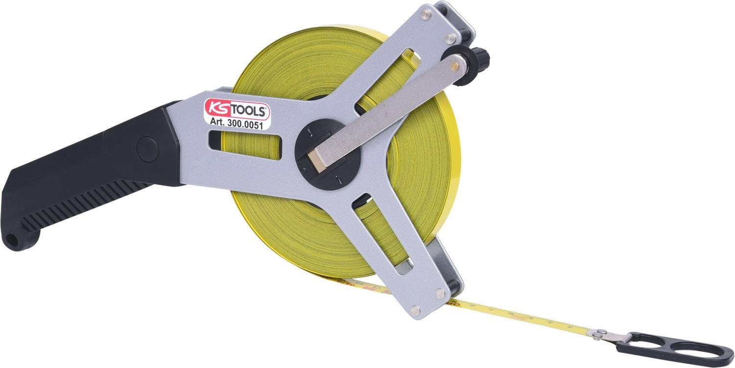 KS Maßband gelbem Rahmenbandmaß mit Stahlband, 50m Tools