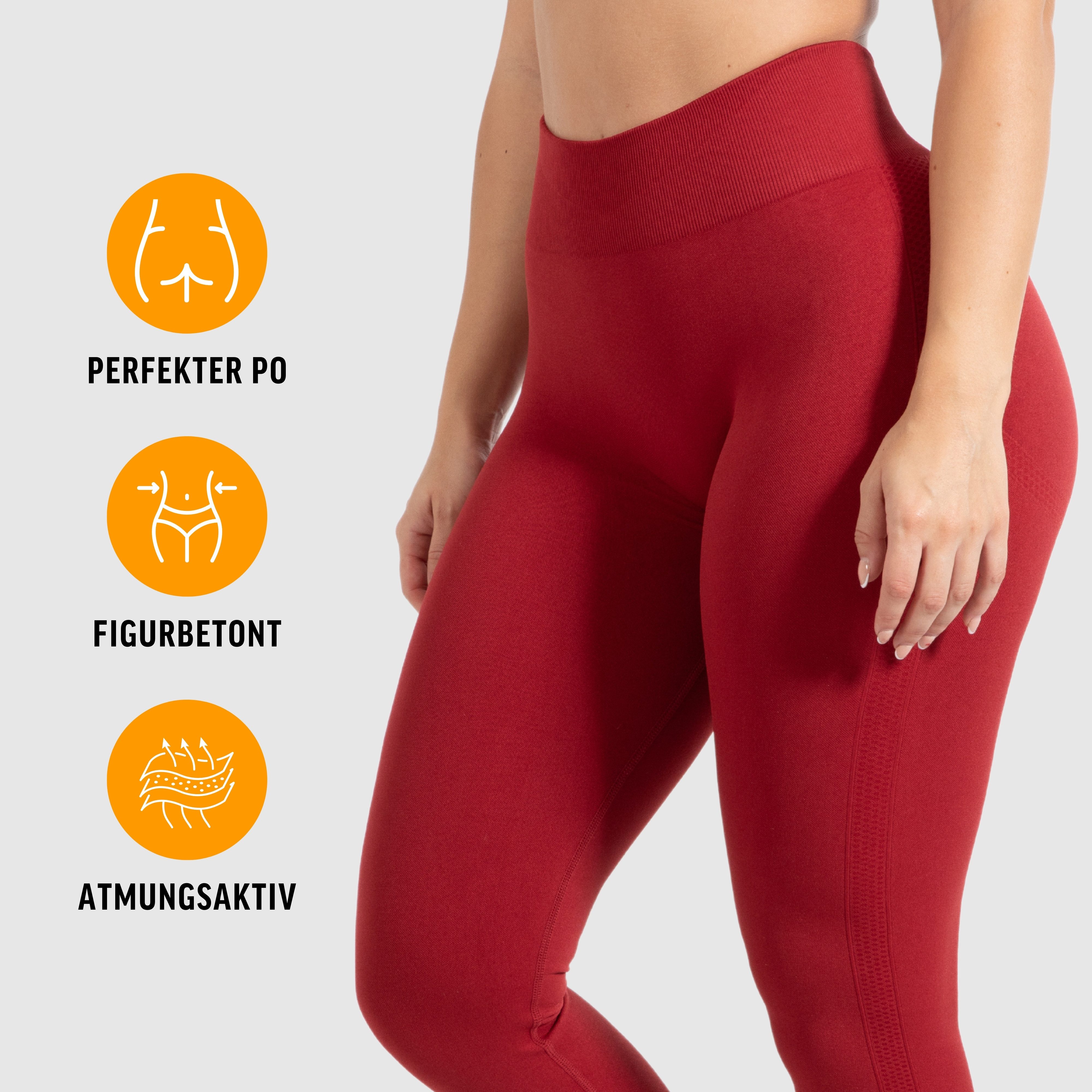 Smilodox Leggings Cetrina, Push Up Scrunch Leggings mit Schriftzug Fitness günstig online kaufen