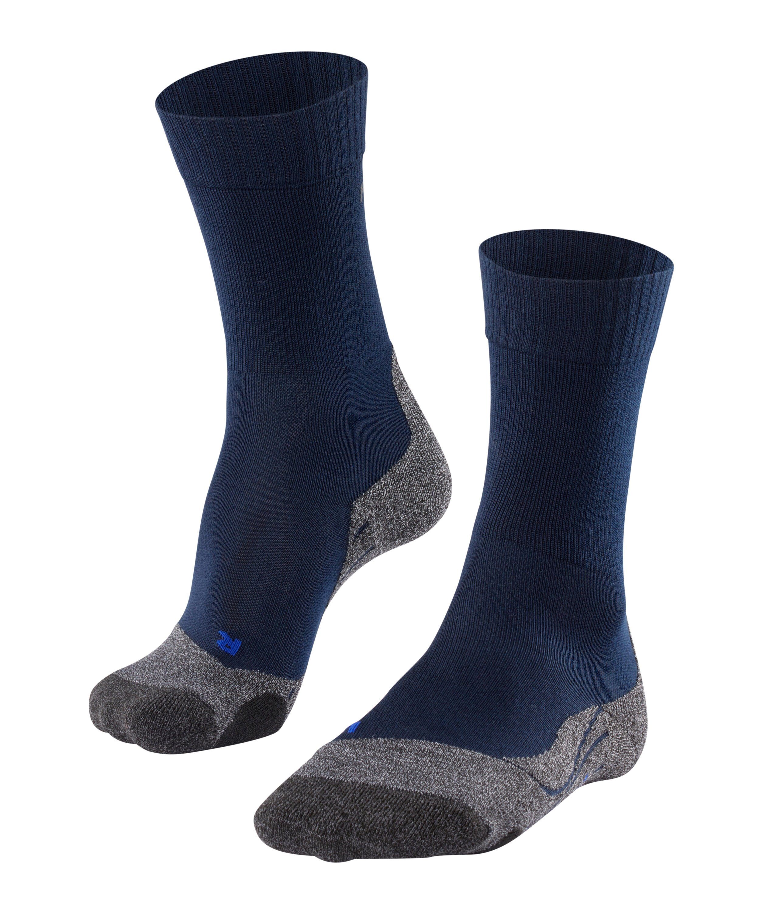 Komfort Explore marine Hoher (6120) Mittelgebirge FALKE Cool im (1-Paar) Wandersocken TK2