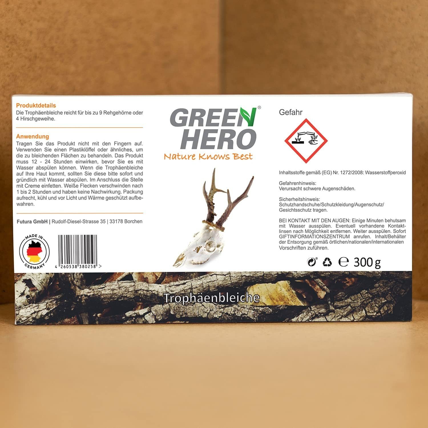 GreenHero für Trophäenbleiche Jagdtrophäen Bleichmittel