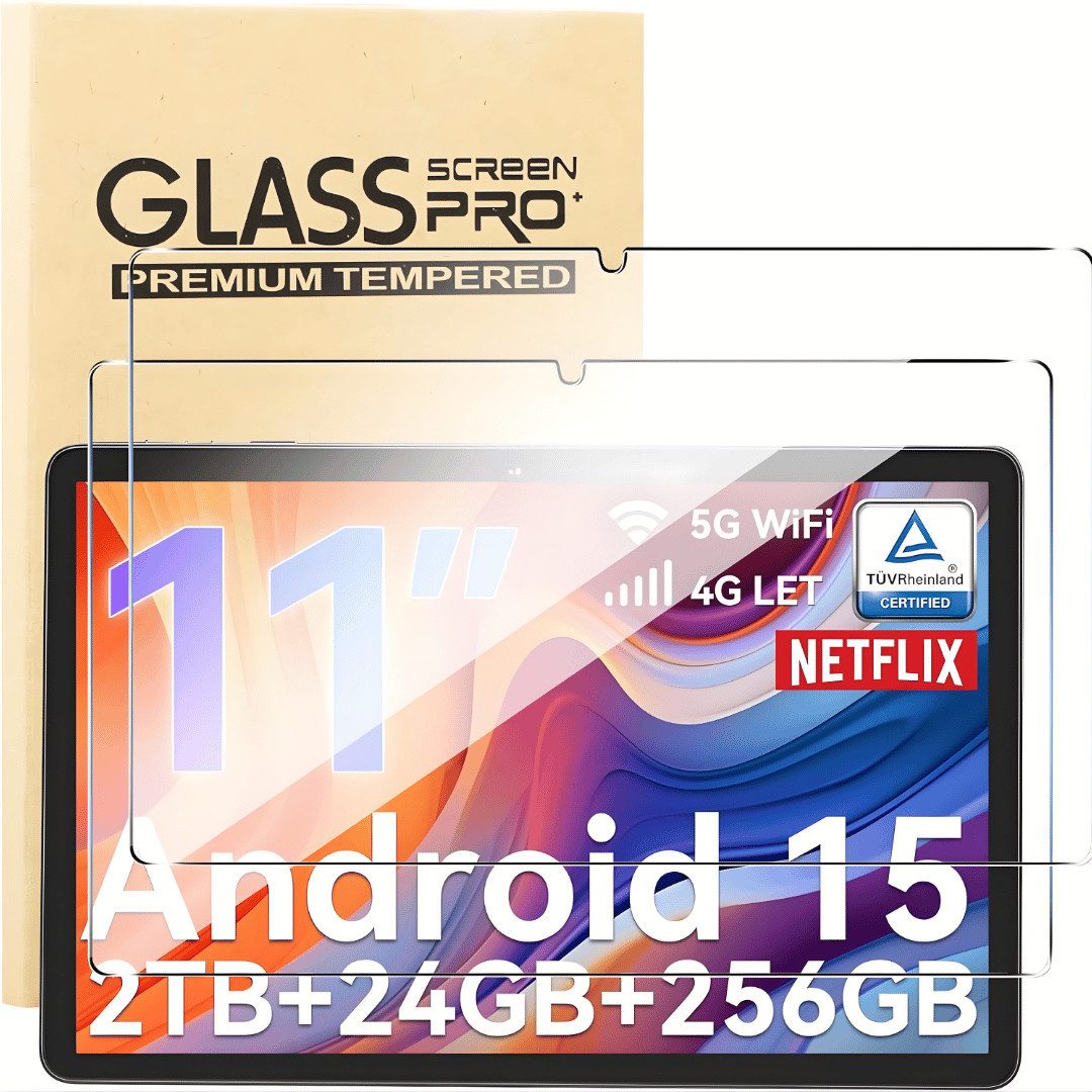 SmartUP Displayschutzglas für Tabwee T90 / W90 11" Display Panzerfolie Hartglas Full Screen 9H für Tabwee T90 / W90