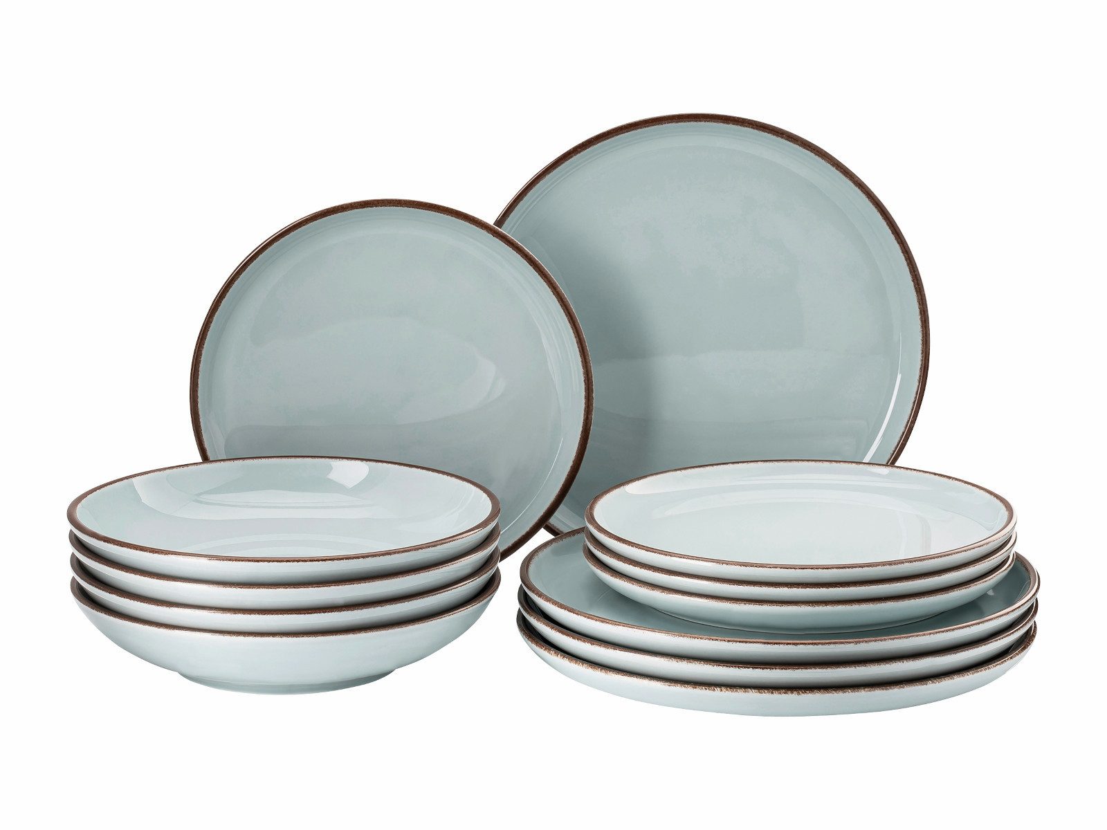 Rosenthal Geschirr-Set Profi Casual Starterset Mint 12tlg, Porzellan, Sets