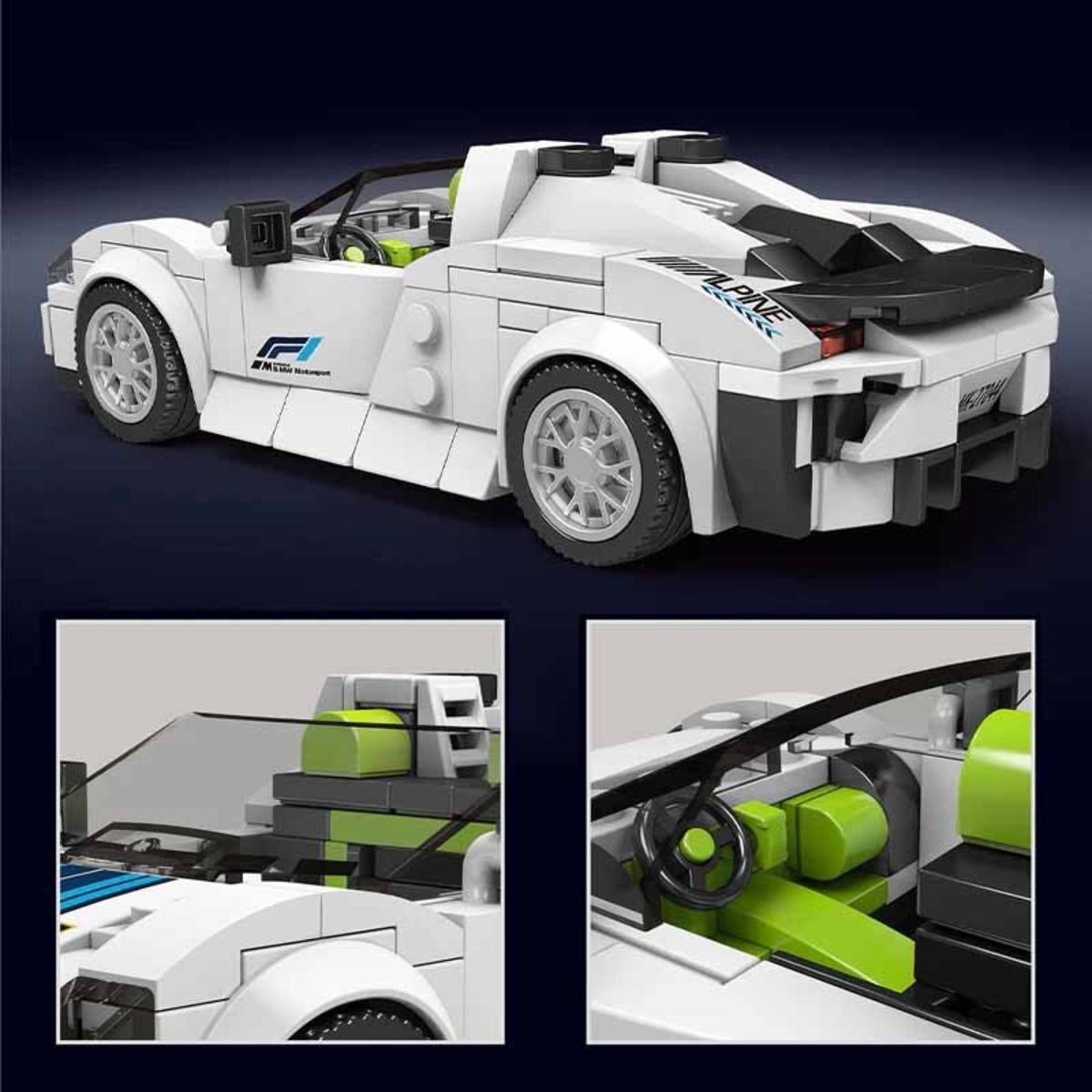 Mould King Mould King 27044 Porsha 918 Sportwagen inkl. Showcase Spielbausteine
