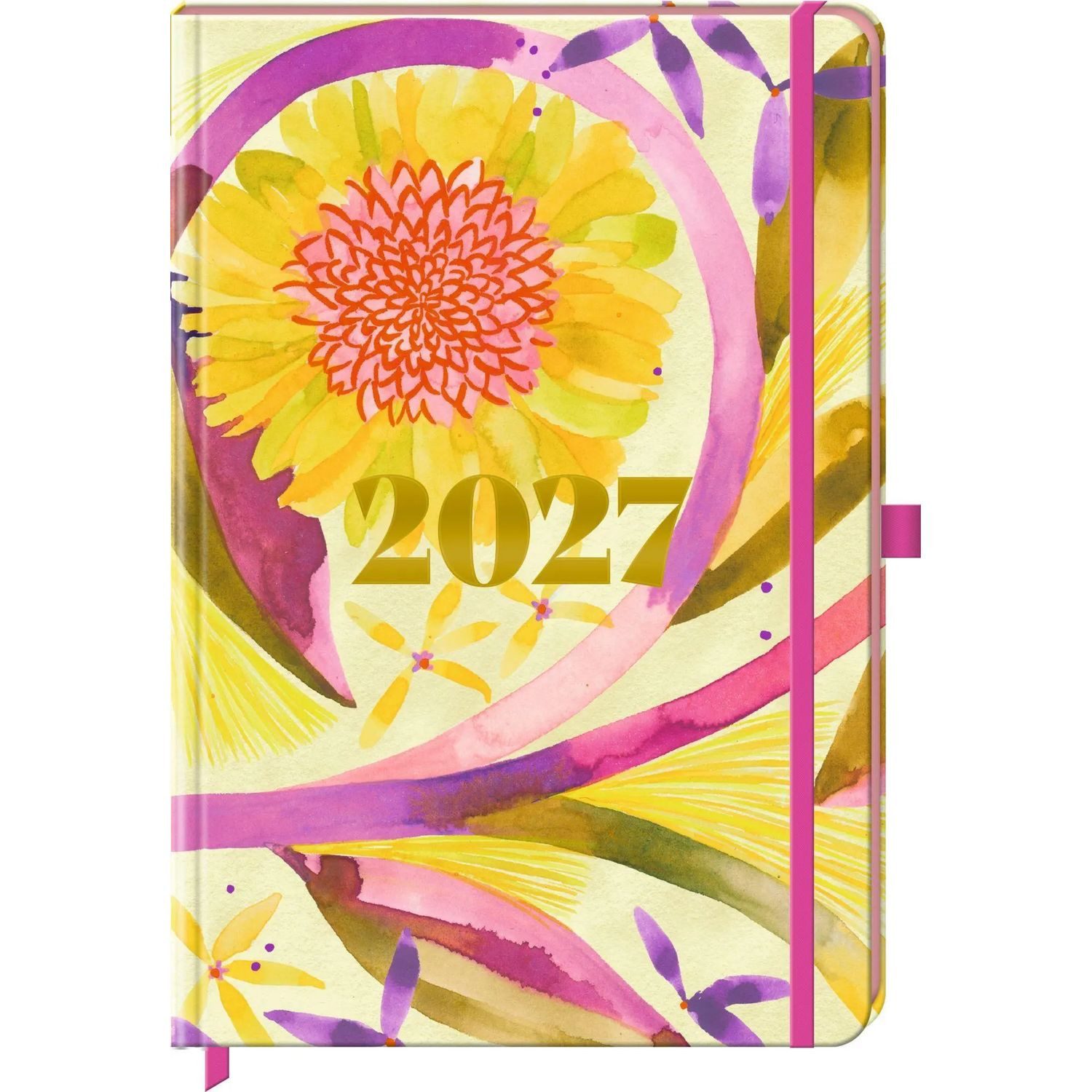 Coppenrath Geburtstagskalender Wochenkalender 2027 - Yellow