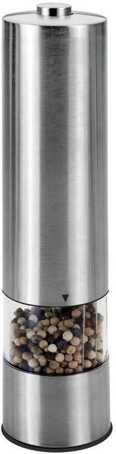 Metaltex Pfeffermühle elektrisch, (1 Stück), aus rostfreien Edelstahl,  Metaltex elektrische Pfeffermühle mit einem zeitlosen Design
