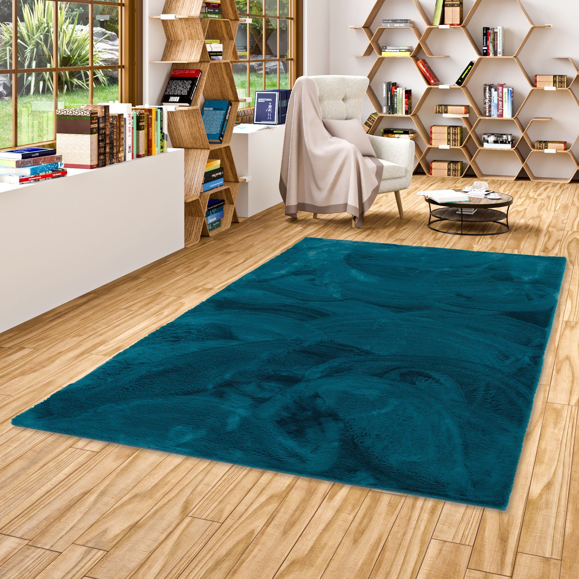 Pergamon Fellteppich Fellteppich Luxus Super Soft Plush, Rechteckig, Höhe: 25 mm