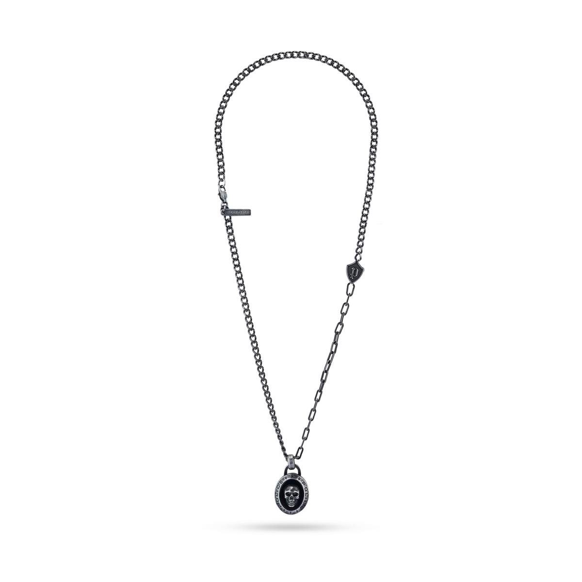 Police Kette mit Anhänger Police Totenkopf Halskette PEAGN2212112 Edelstahl (1-tlg)