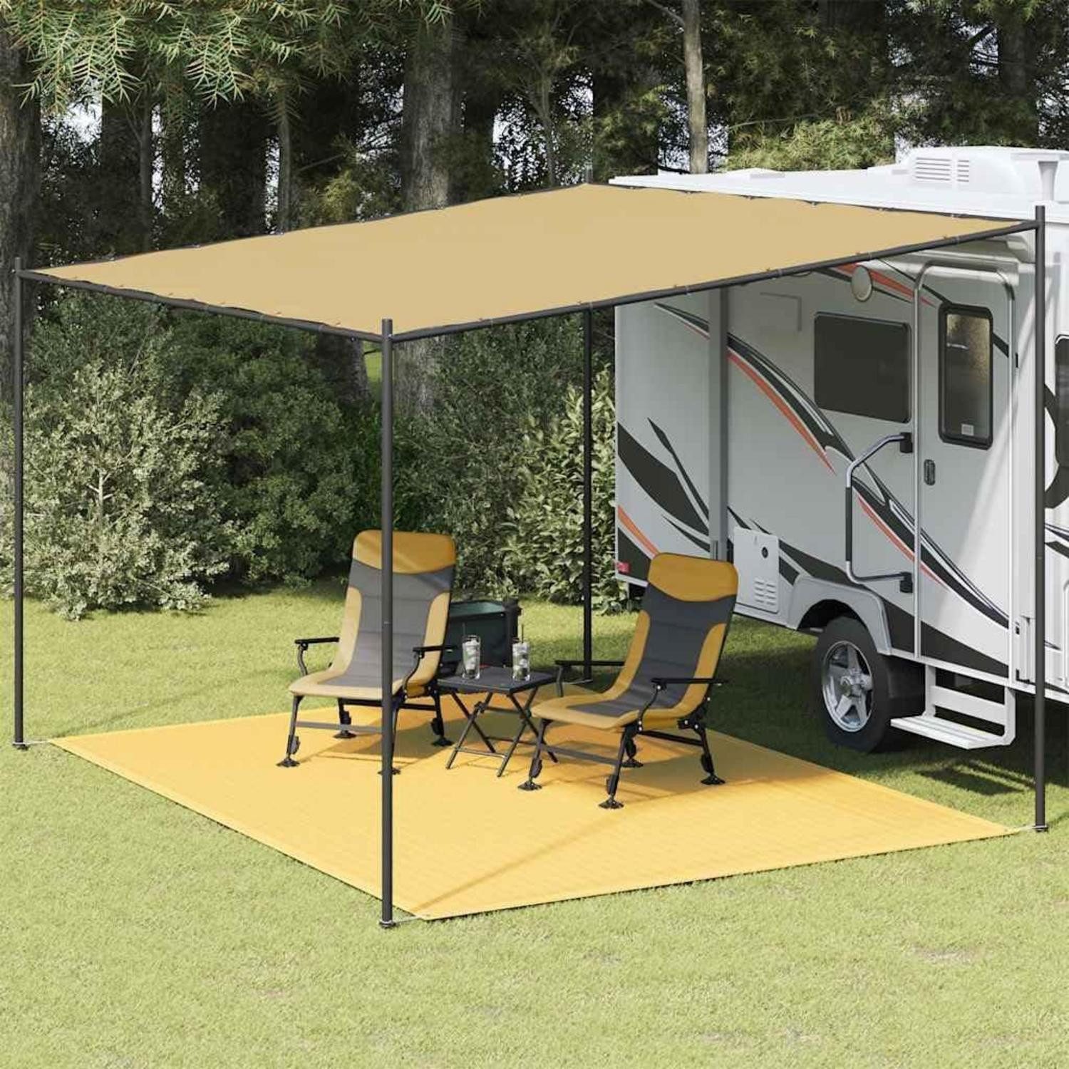 LuxusKollektion Zeltteppiche Zeltteppich 300x400 cm Beige Outdoor, rechteckig, Höhe: 5 mm