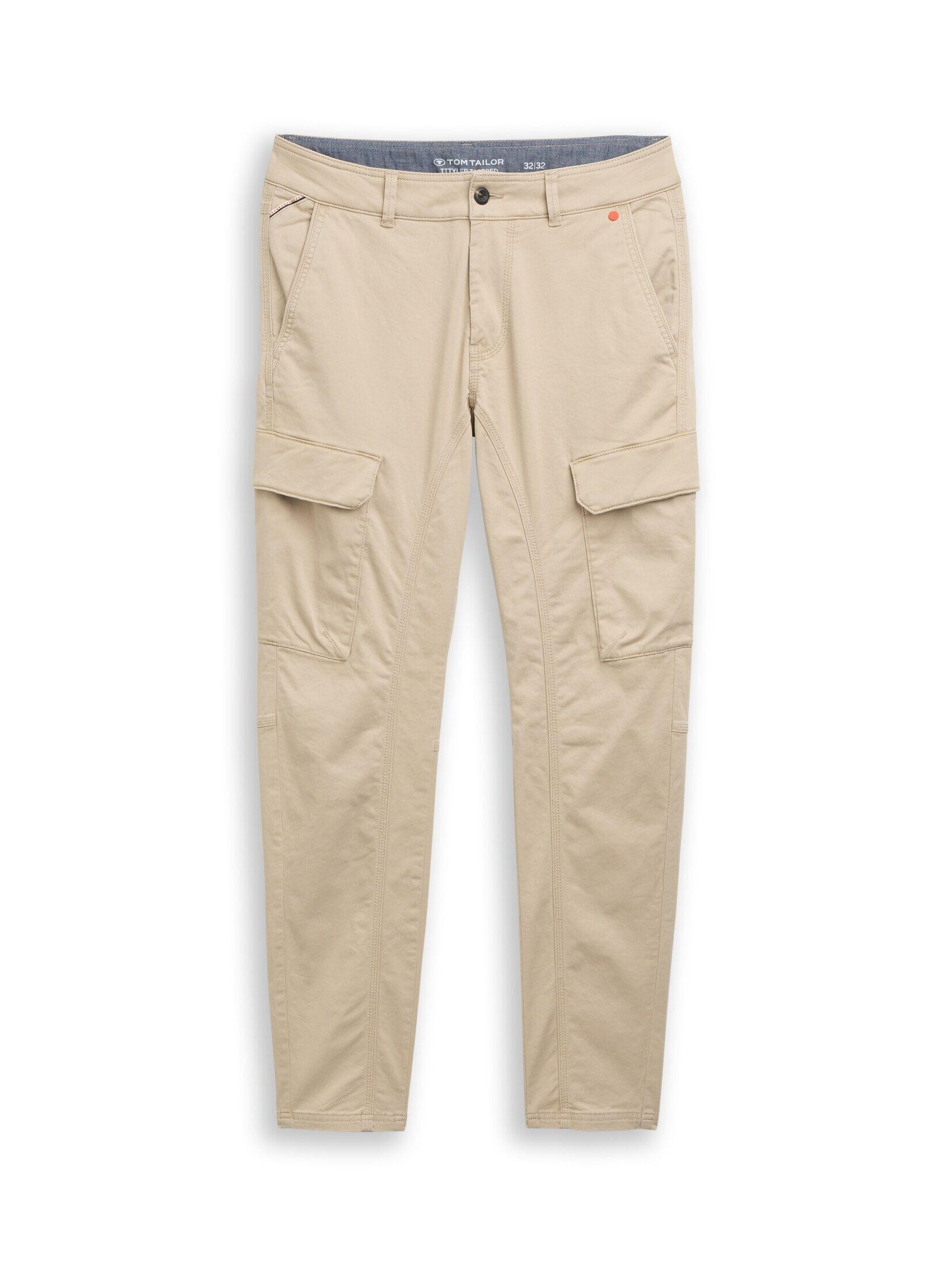 TOM TAILOR Chinohose Hosen & Chino TTTYLER TAPERED Cargo Hose im Washed–Look