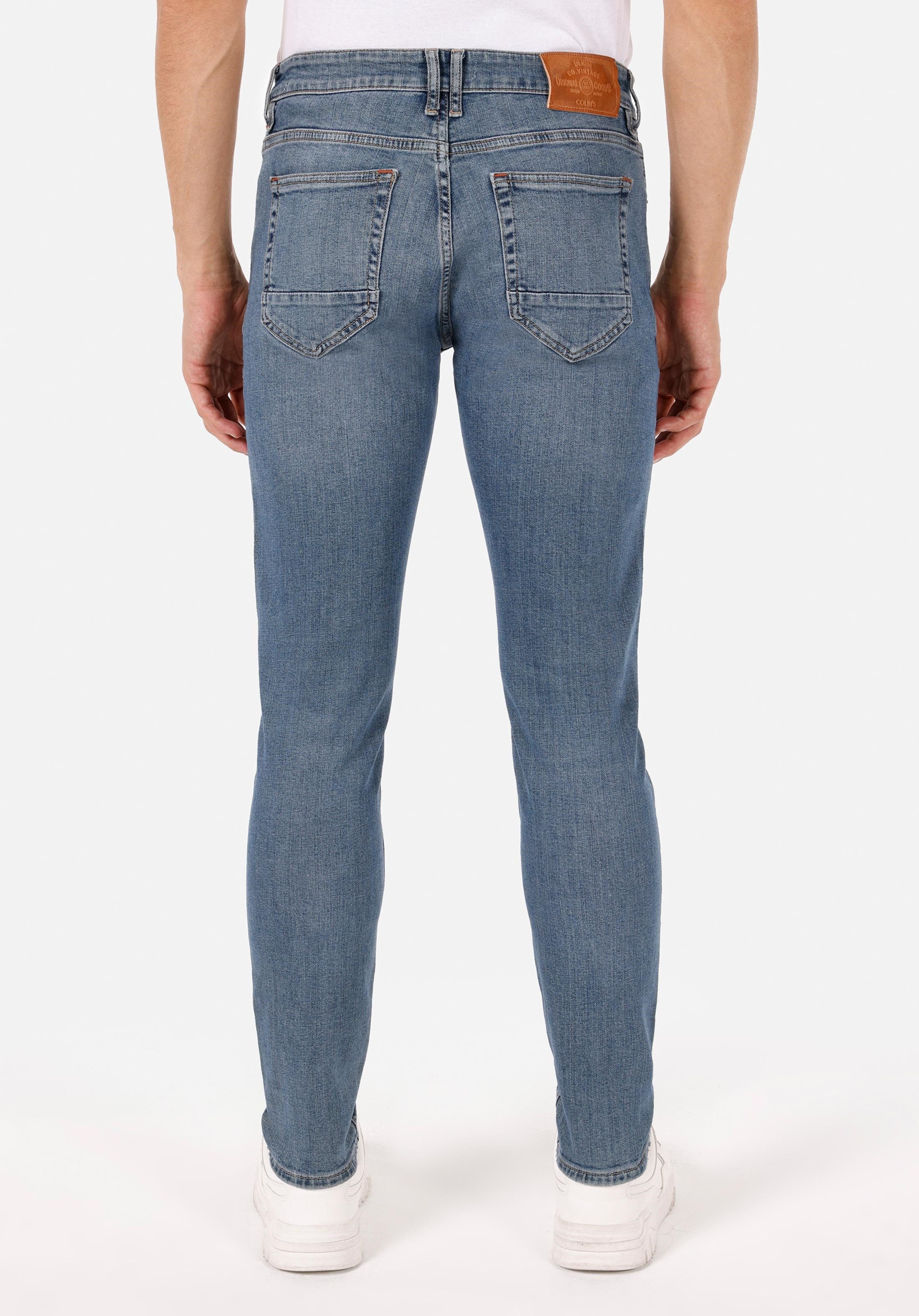 Colins 5-Pocket-Jeans Colins Slim Fit Herrenjeans in dunklem Indigoblau